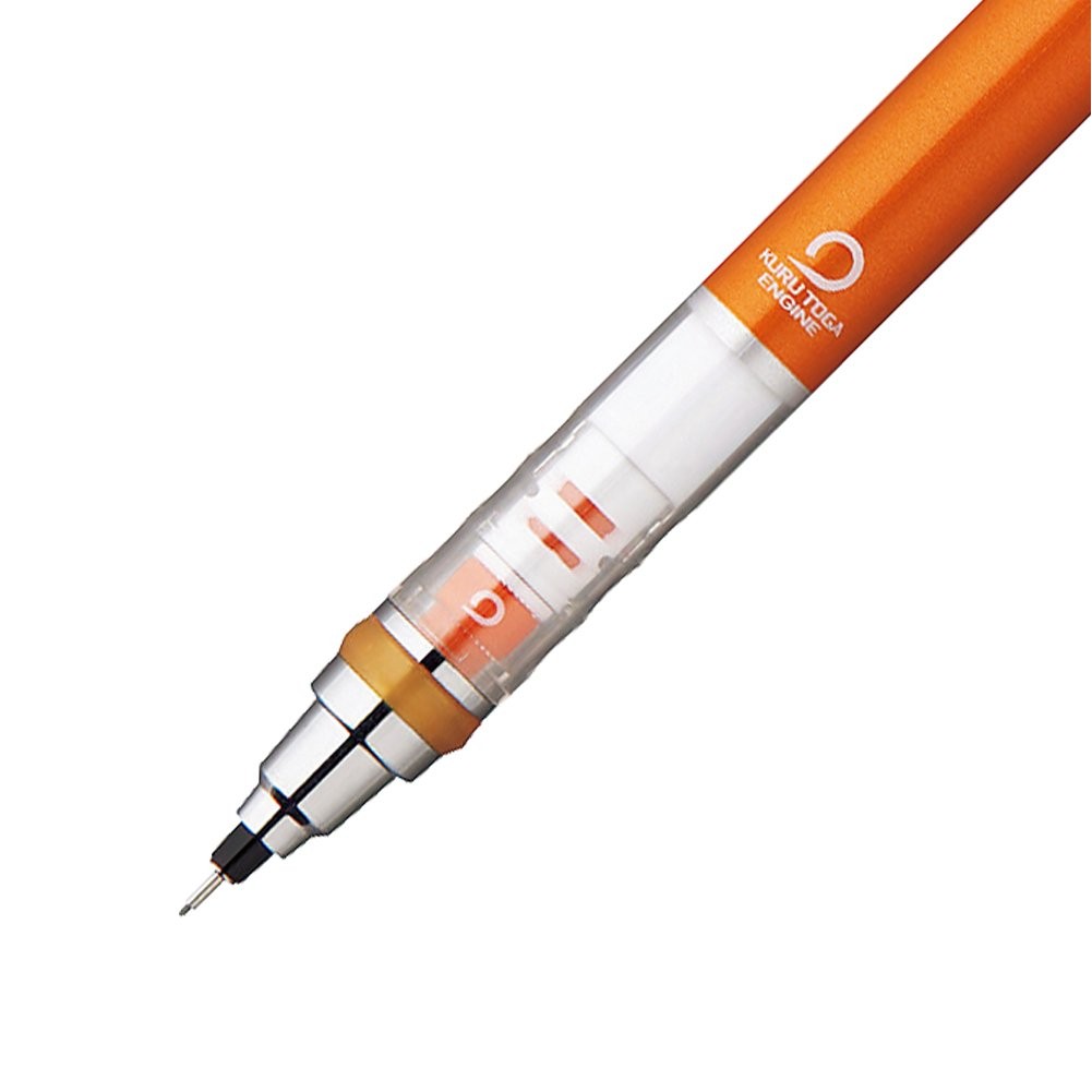 Uni Kurutoga Standard Mechanical Pencil 0.5mm Orange Body M54501P.4