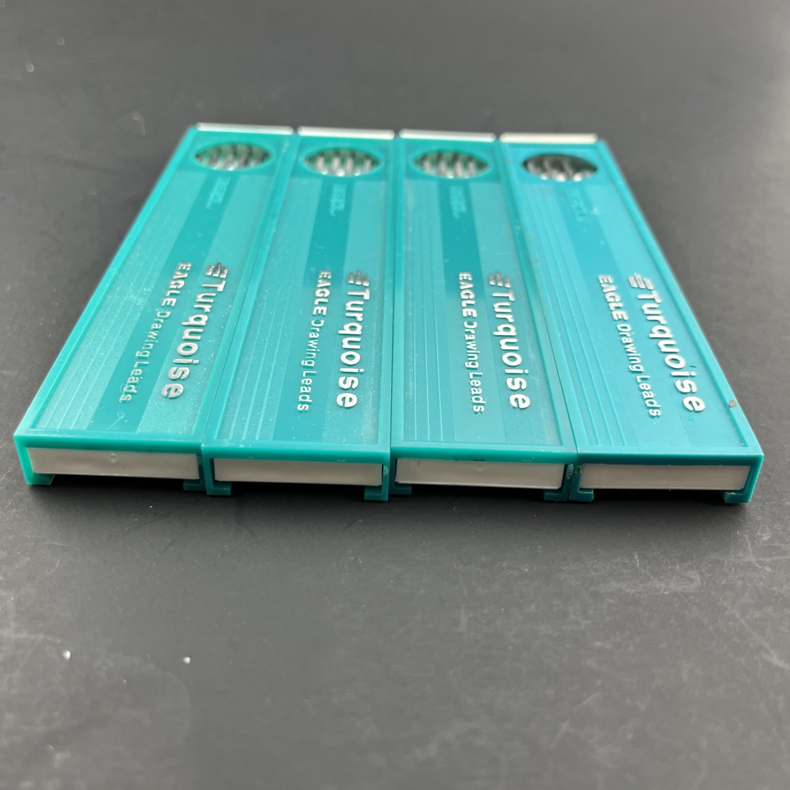 Lot of 4 Berol Turquoise Eagle Drawing Leads 2375 HB 1 Dozen NOS Vintage New