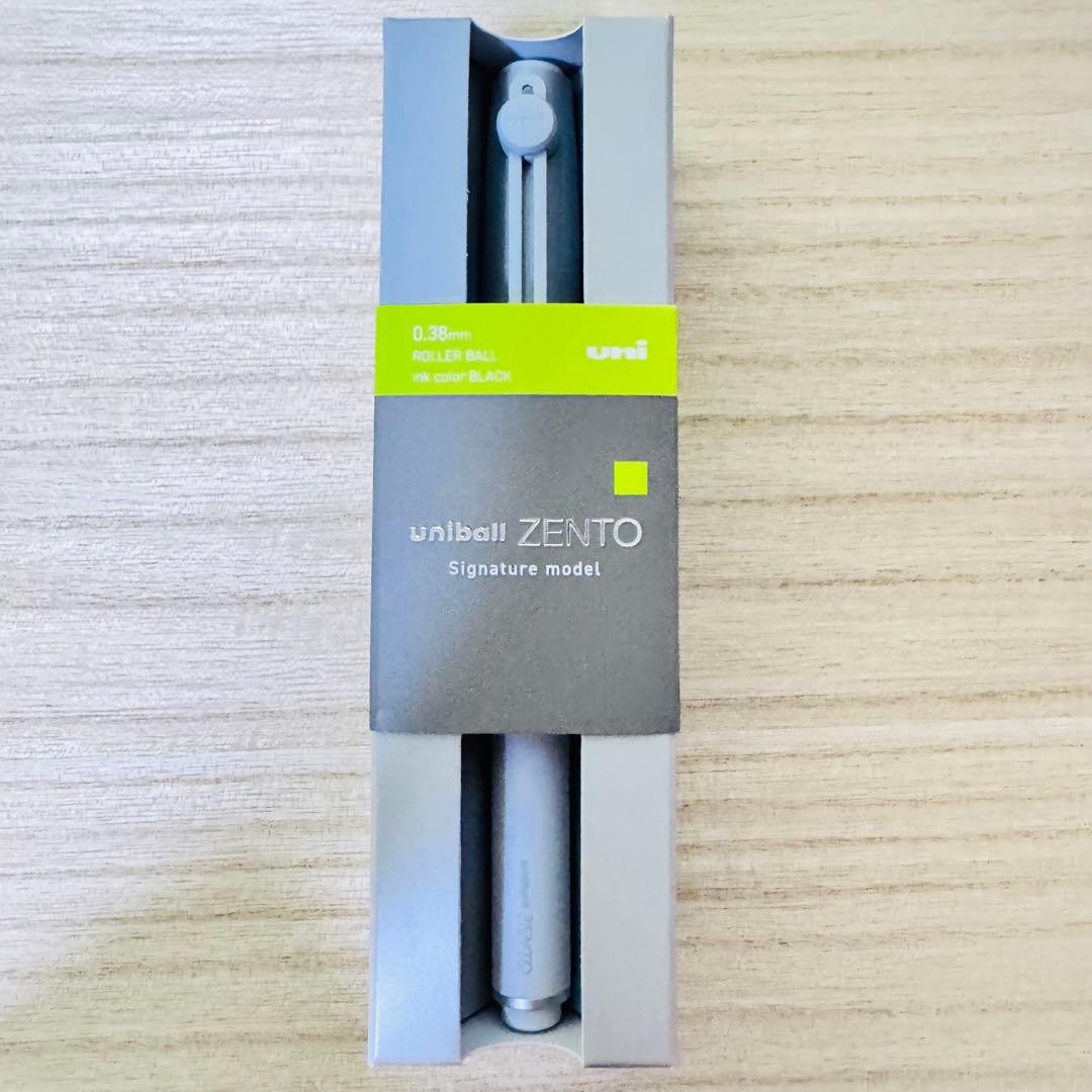 MITSUBISHI PENCIL uniball ZENTO Signature Model Silver Rollerball Pen Japan New