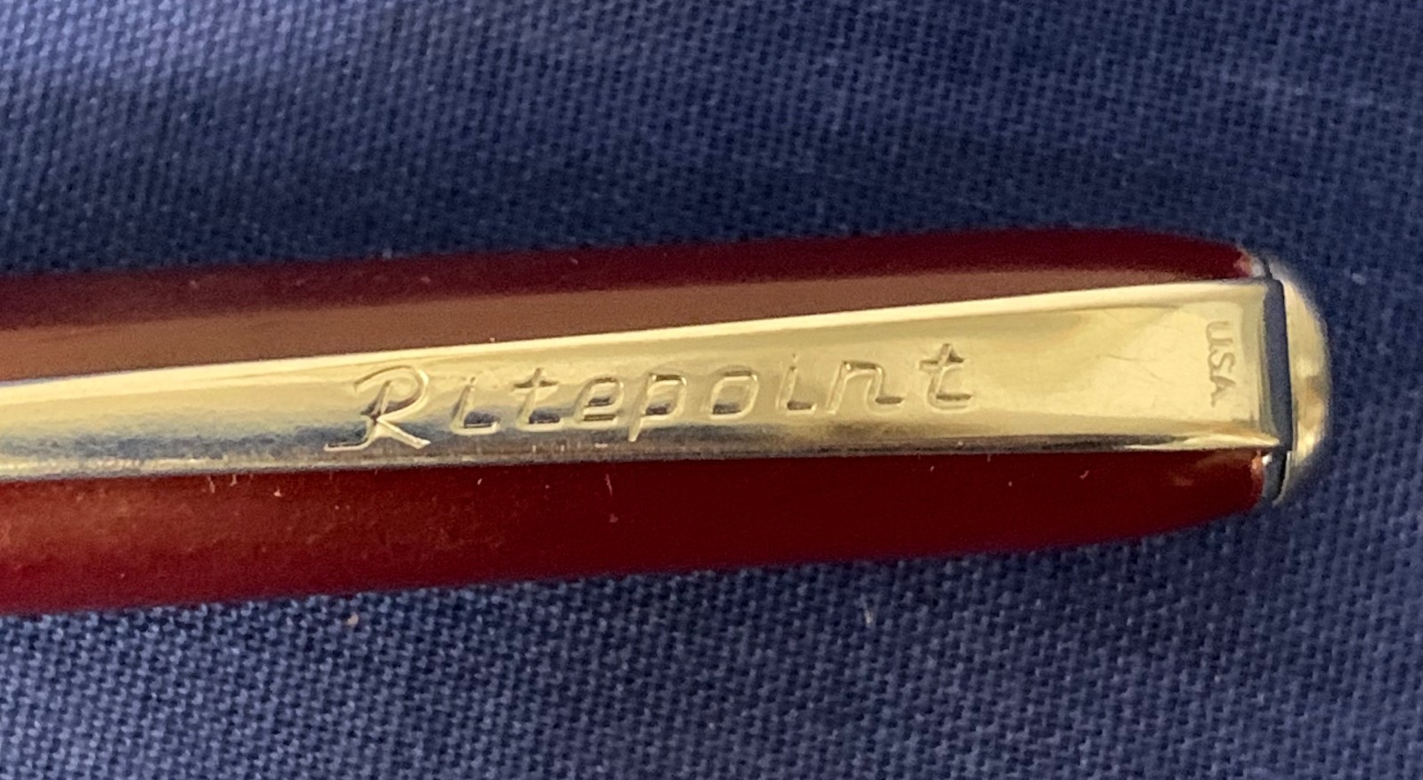 Vintage Ritepoint Mechanical Pencil w/Advertising—Upland Mutual Insurance