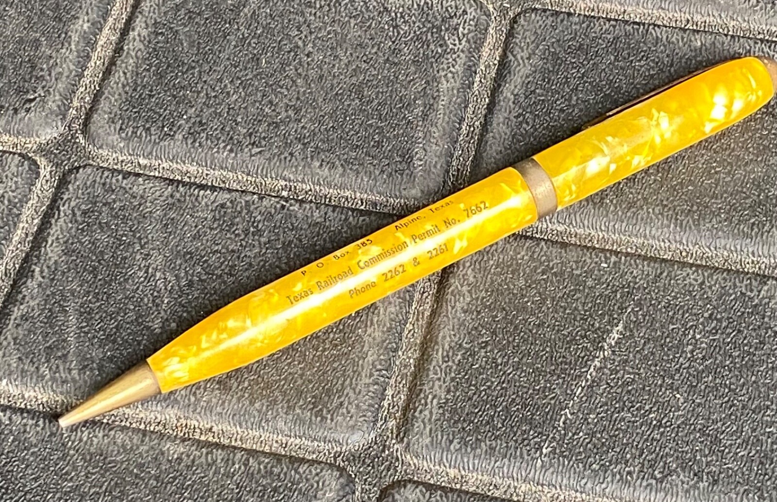 1940’s OSBORNE Marble / Celluloid & Metal Mechanical Pencil Made In USA *NICE*