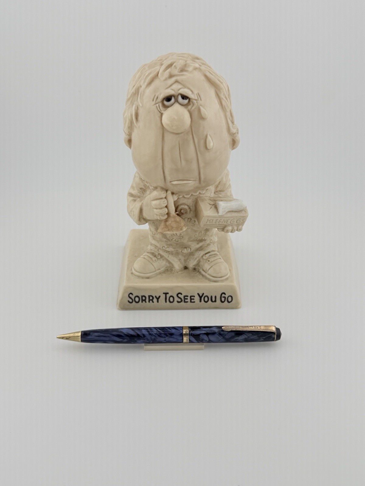 Vintage PARKETTE Made By Parker Mechanical Pencil Marble Blue Super Rare