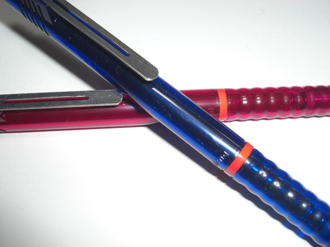 rOtring Tikky II 0.5mm Mechanical Pencil Set of 2 Clear Blue Bordeaux Drafting
