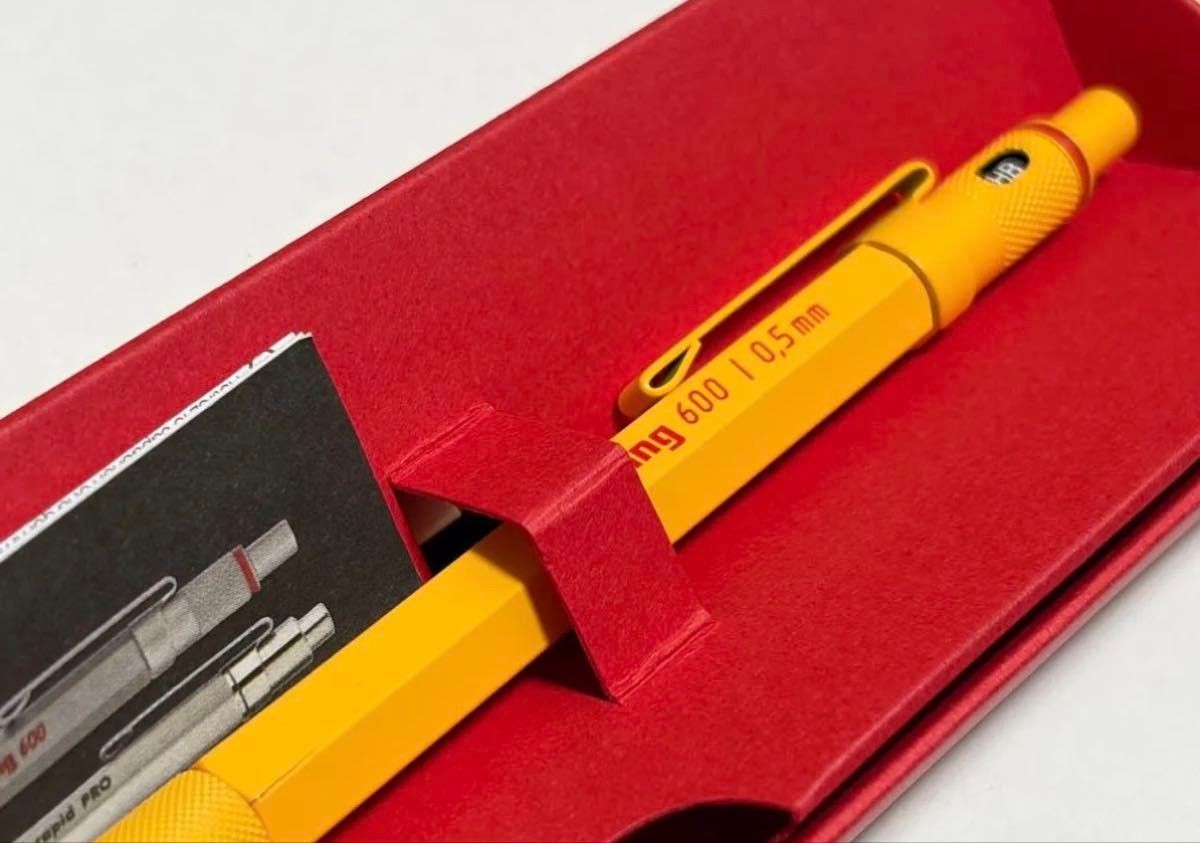 Rotring 600 Mechanical Pencil 0.5mm Yellow LOFT Limited Leads