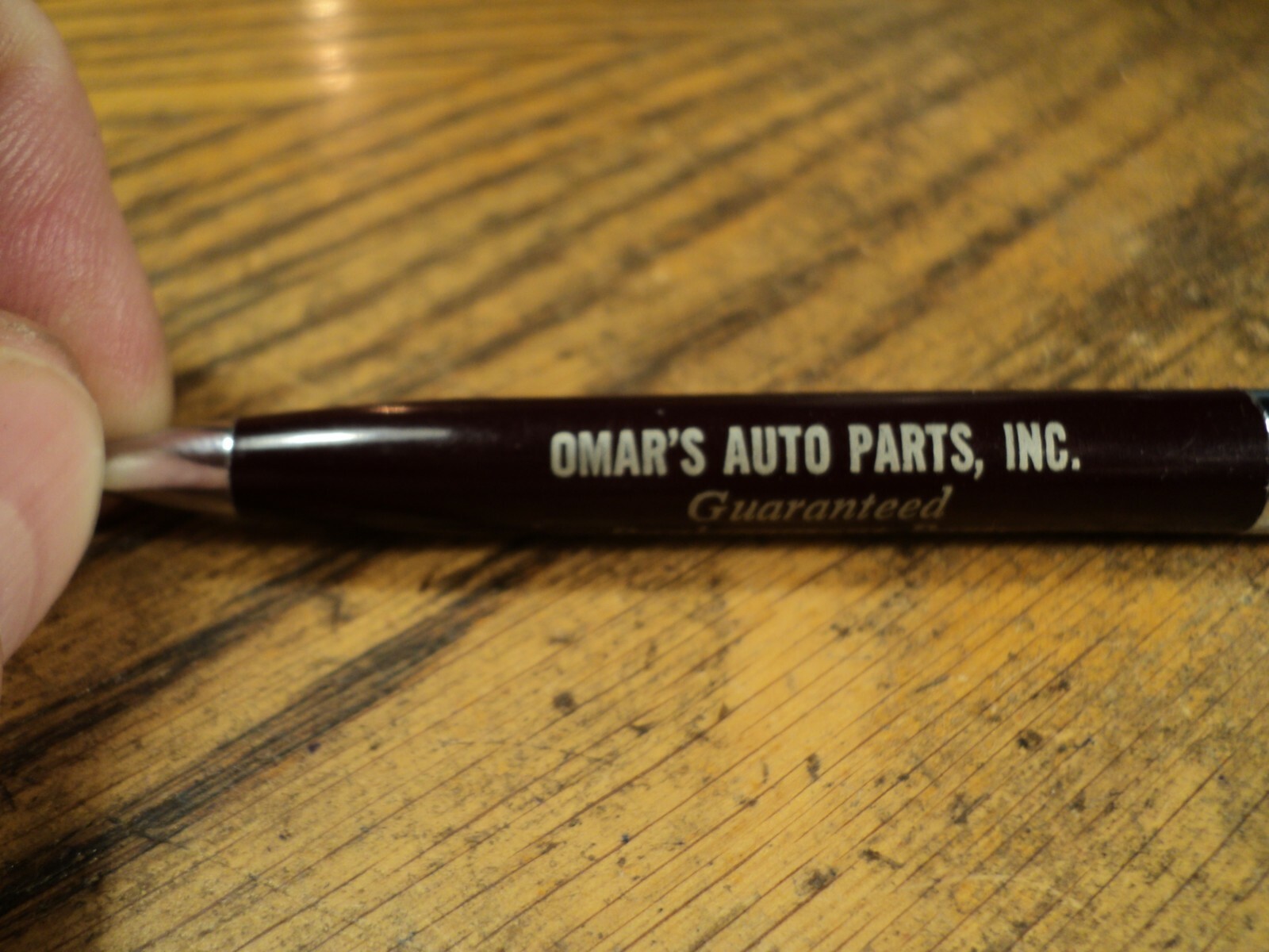 Vintage Mechanical Pencil Advertising Omar’s Auto Parts Livonia Sample M290