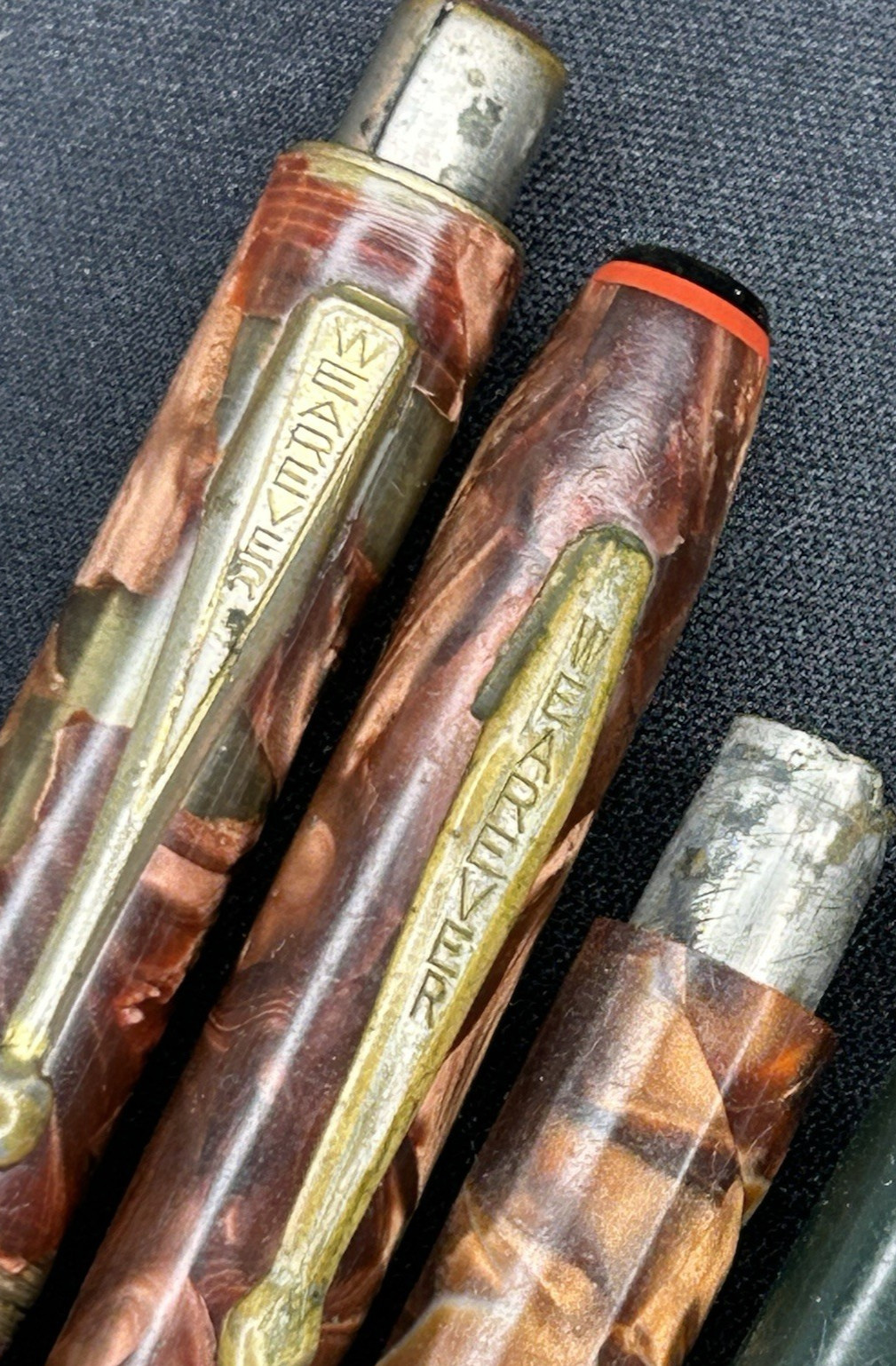 VTG Mechanical Pencil Lot (5) Marbled Celluloid Metal SCRIPTO WEAREVER EVERSHARP