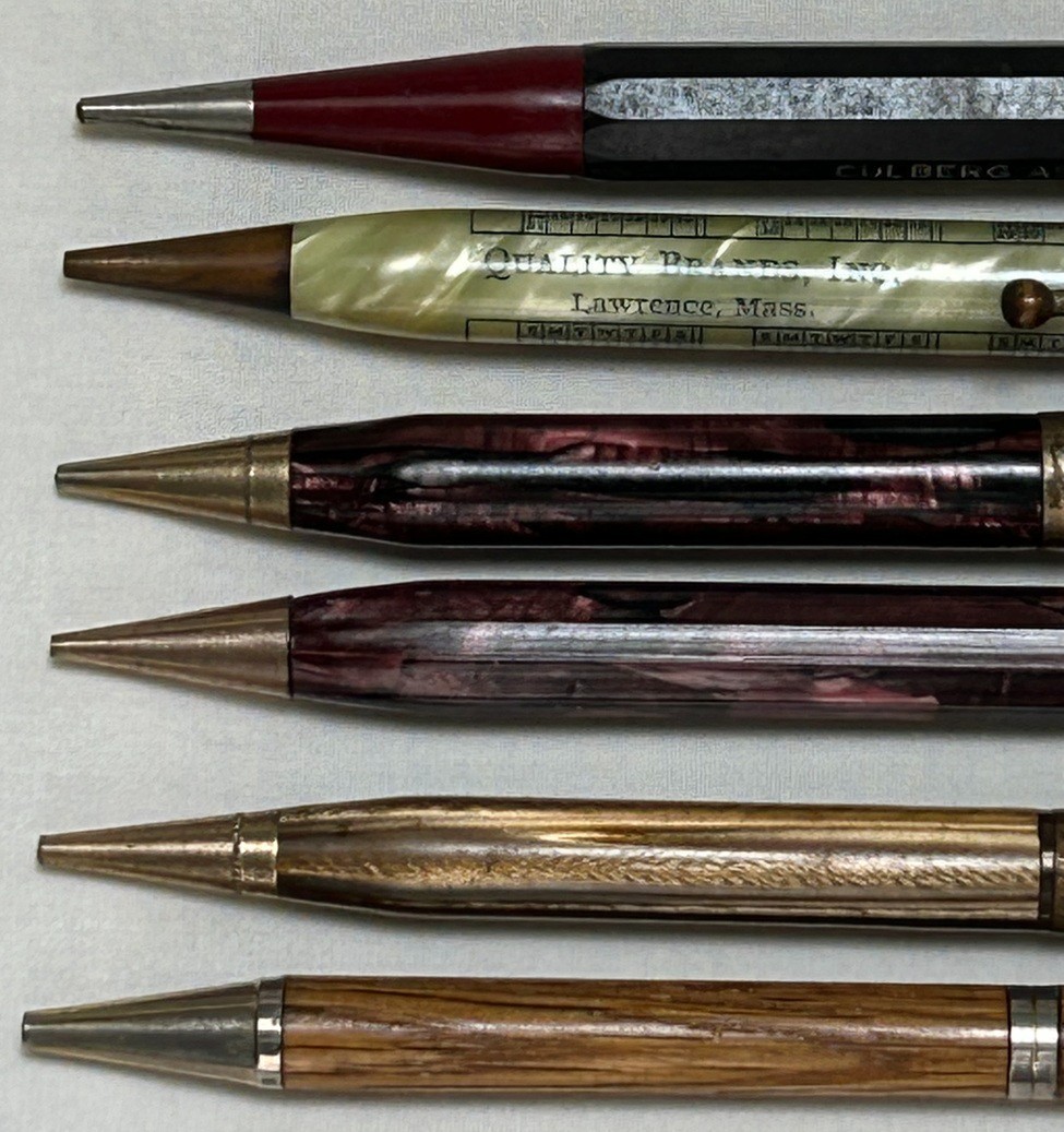 Lot of 5 Mechanical Pencils Advertising Calendar Autopoint, Osborne, Dexter