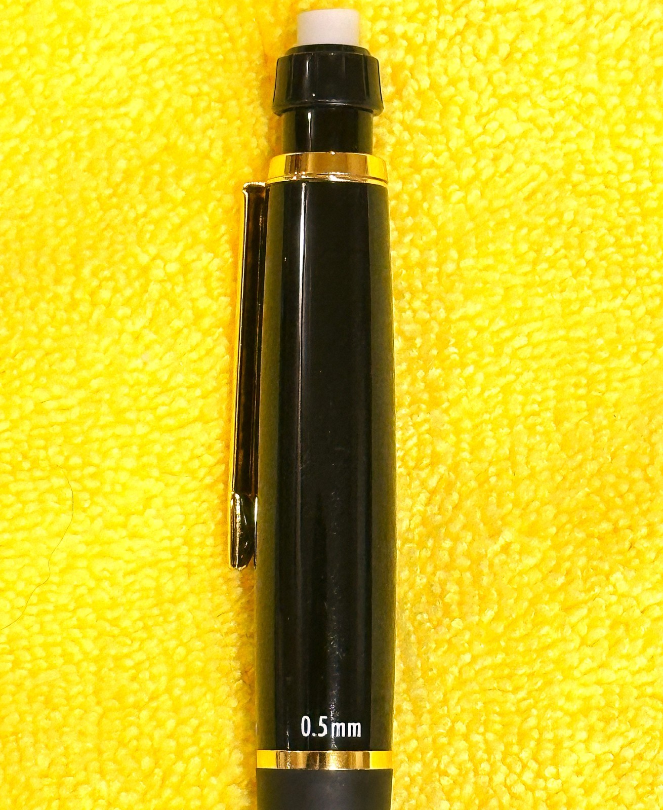 Paper Mate PhD Pencil .5mm Rare 18K Gold Plated Accents, NOS, Boxed