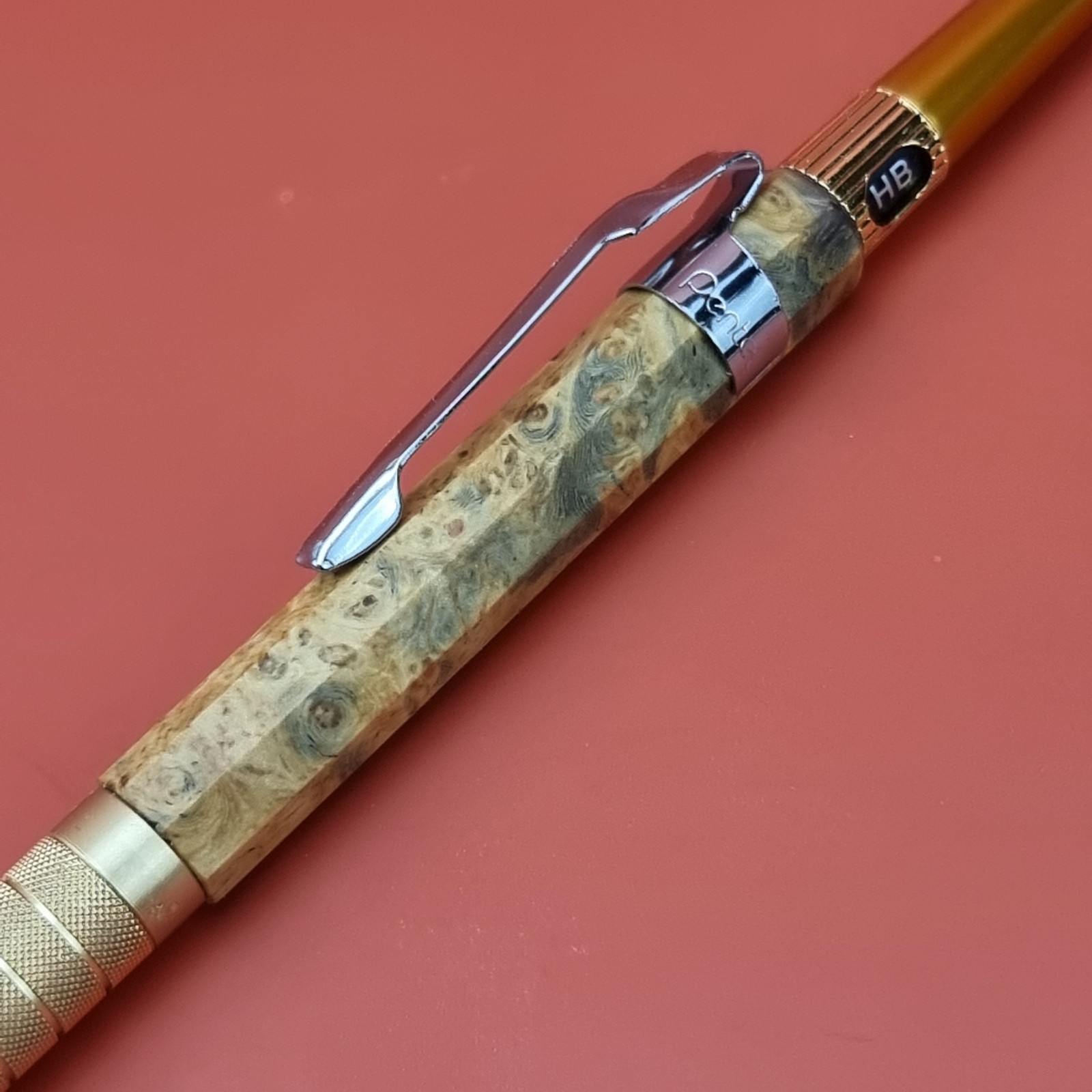 Hand Crafted Pentel PG5 Mechanical Pencil with Octagonal Maple Berl