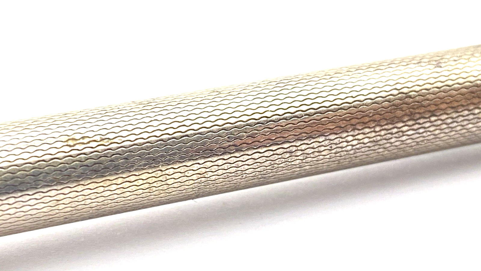 VINTAGE 900 SILVER MECHANICAL PENCIL IN WAIVY PATTERN MADE IN GERMANY 1920S