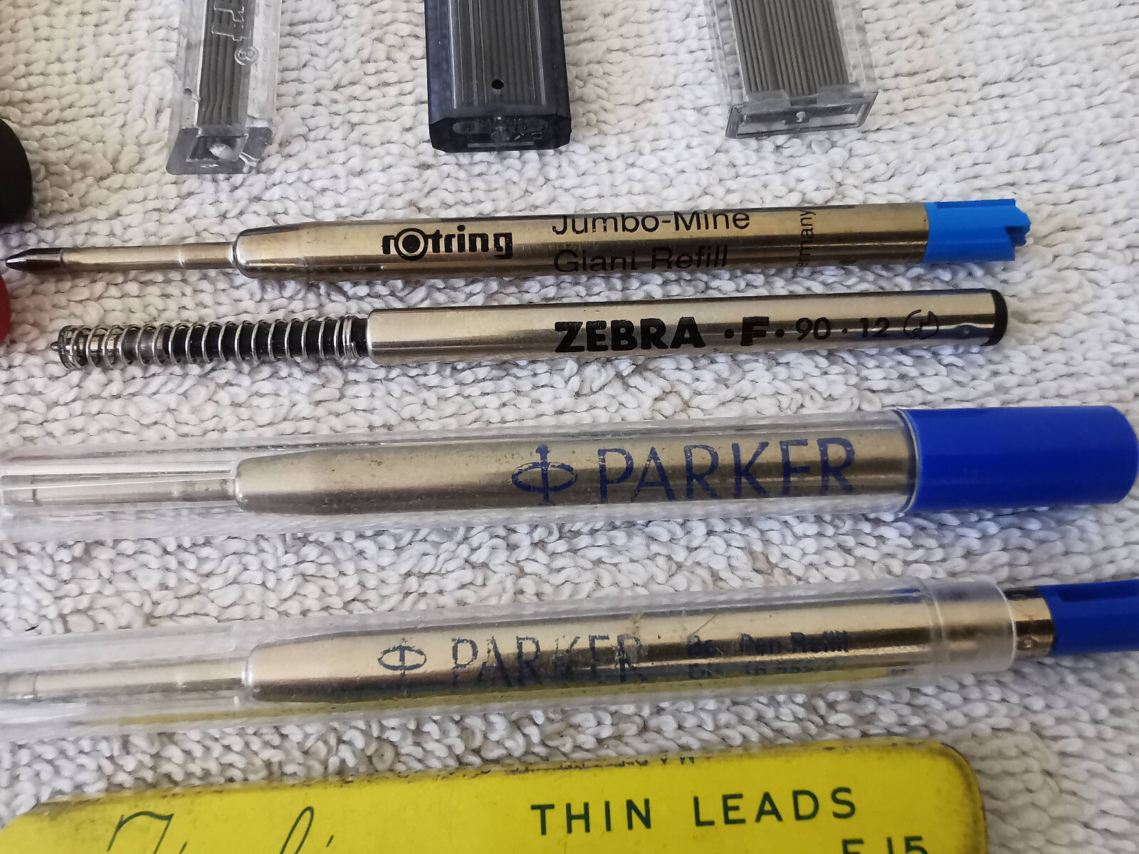 Huge Lot Mechanical Pencils Leads Erasers Zebra Castell RoseArt K+E Paper Mate