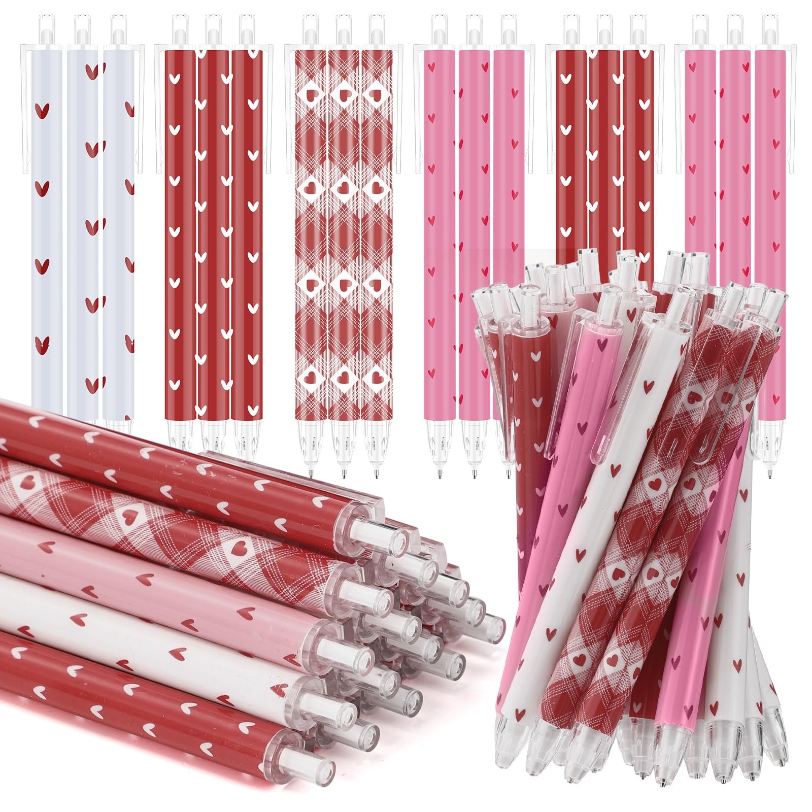 Sayglossy 100 Pcs Cute Heart Mechanical Pencils Bulk 0.7mm Stackable Fun Mech…