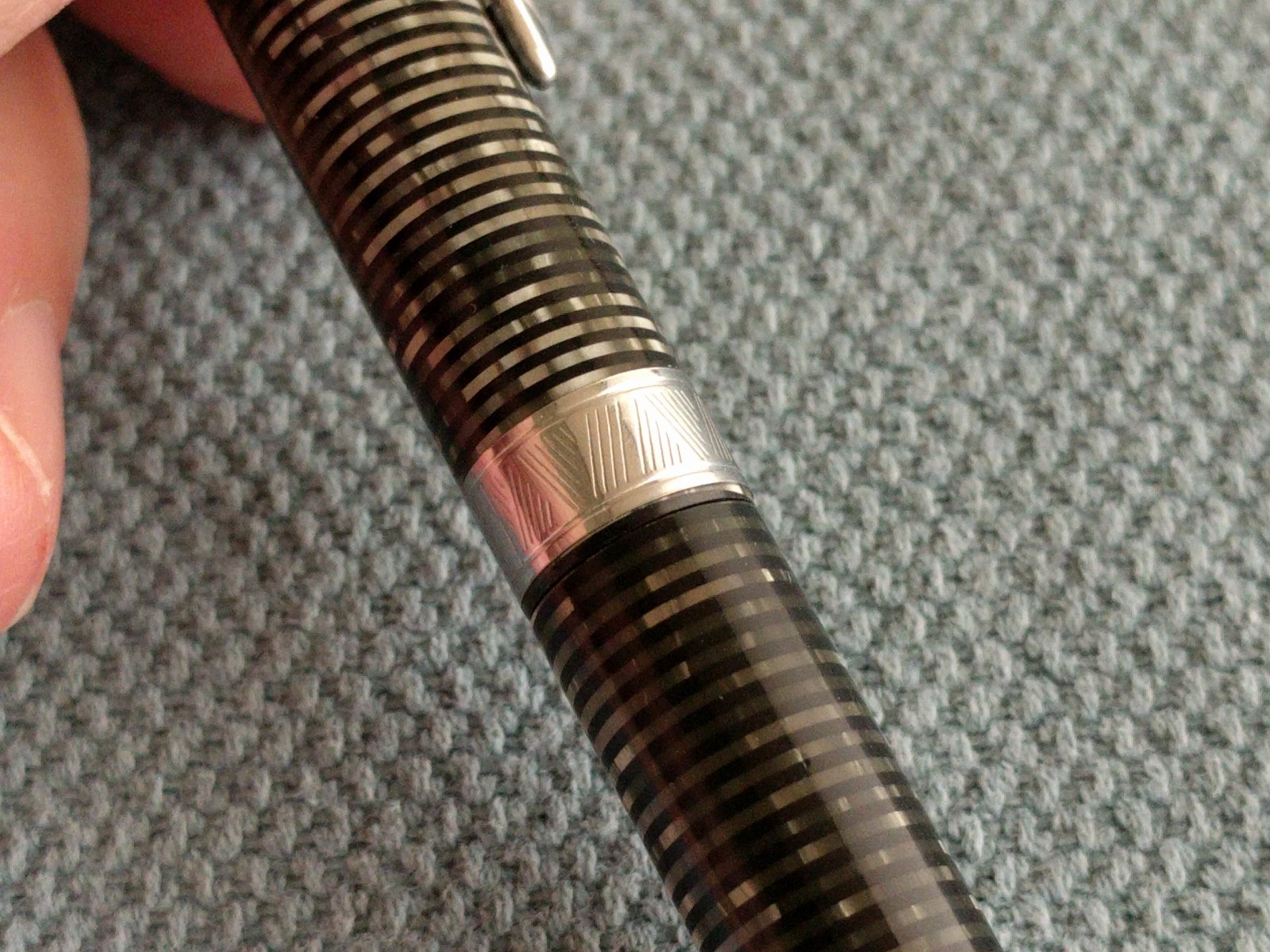 Vintage Parker Vacumatic Mechanical Pencil Black and Silver