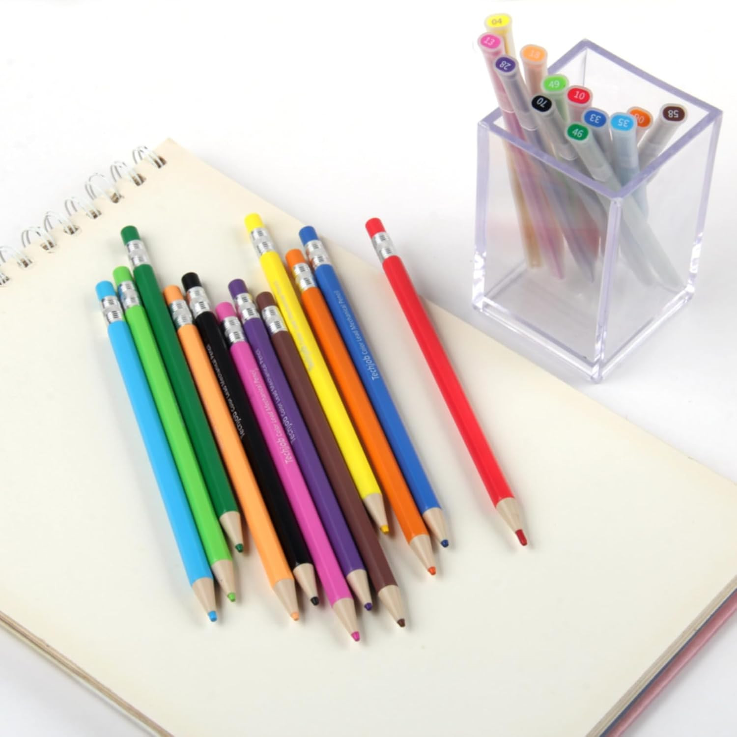 Colored Mechanical Pencil 2.6Mm for Coloring and Drawing, Mechanical Colored Pen