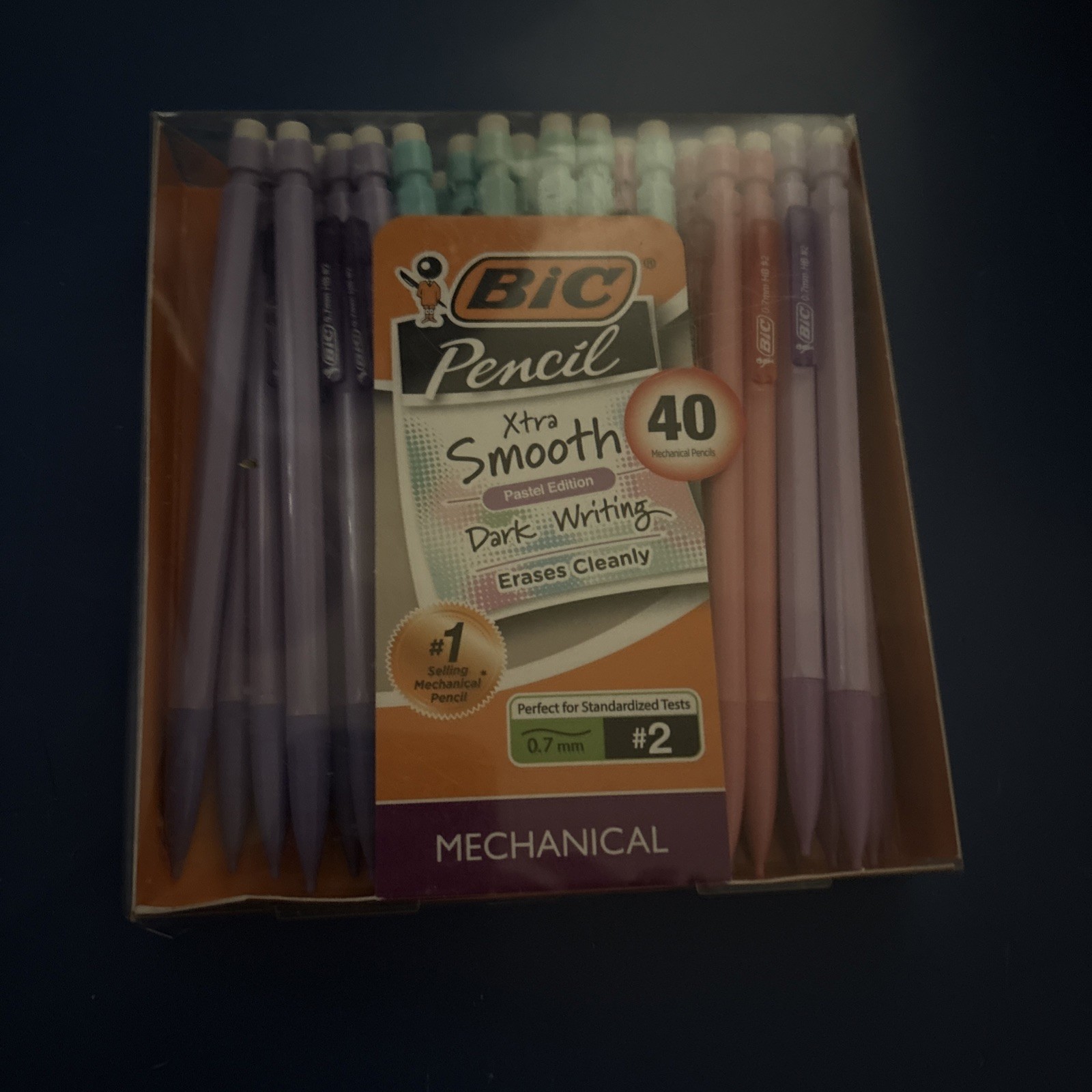 Xtra-Smooth Pastel Mechanical Pencils 0.7mm 40-Count Bulk School Office Supplies