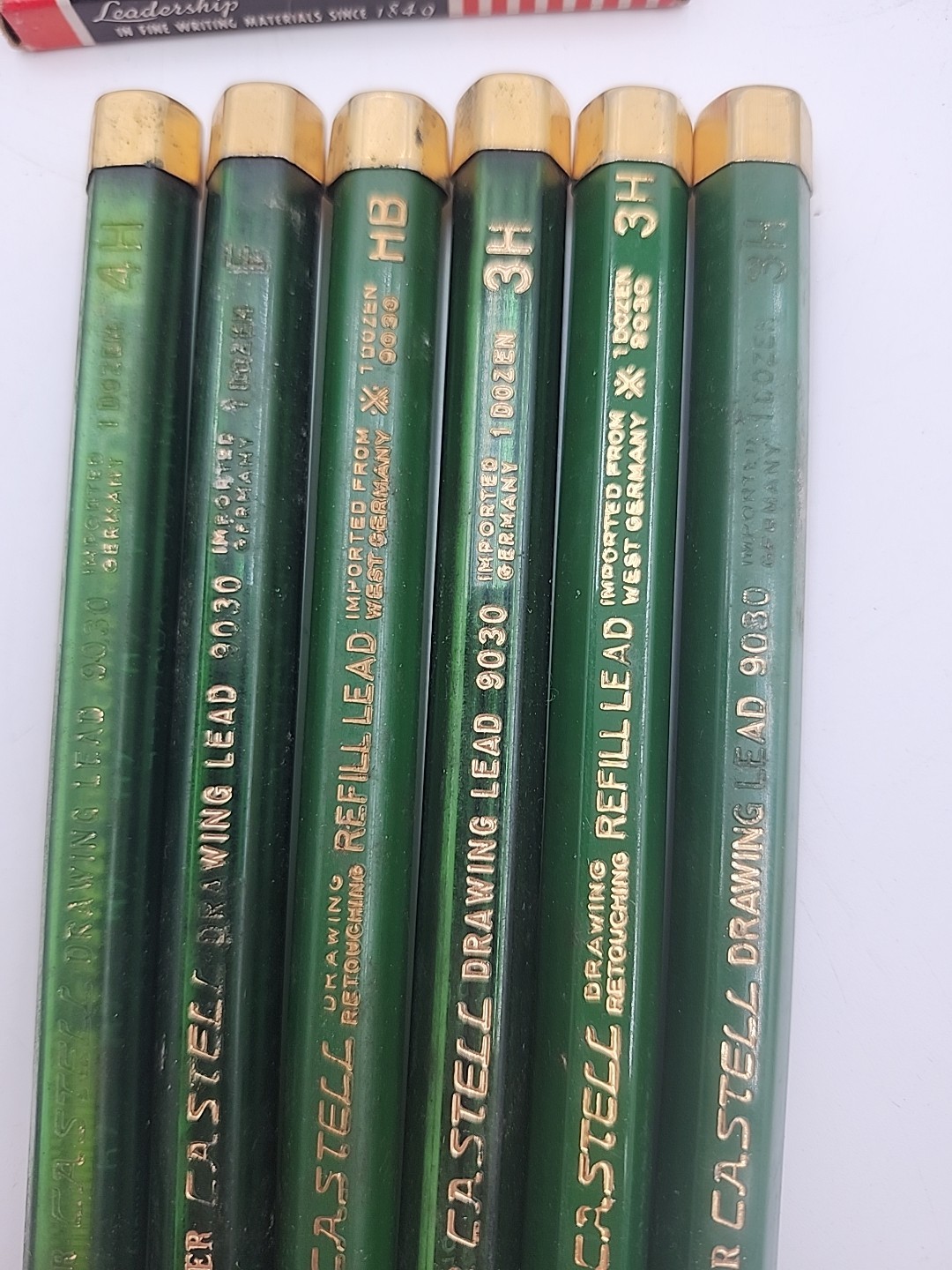 Vintage Mechanical Pencil Lead A W Faber Castell Drawing Drafting lot HB 3H 4H