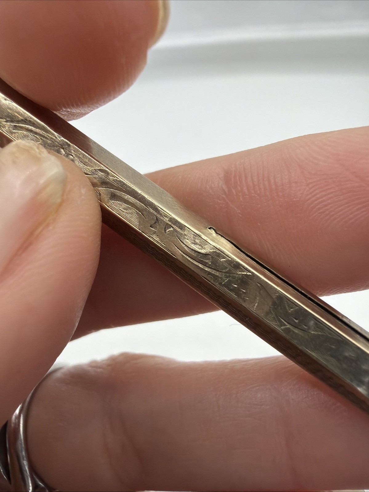 Antique Rolled Gold Victorian Engraved Retractable Propelling Pencil 1890