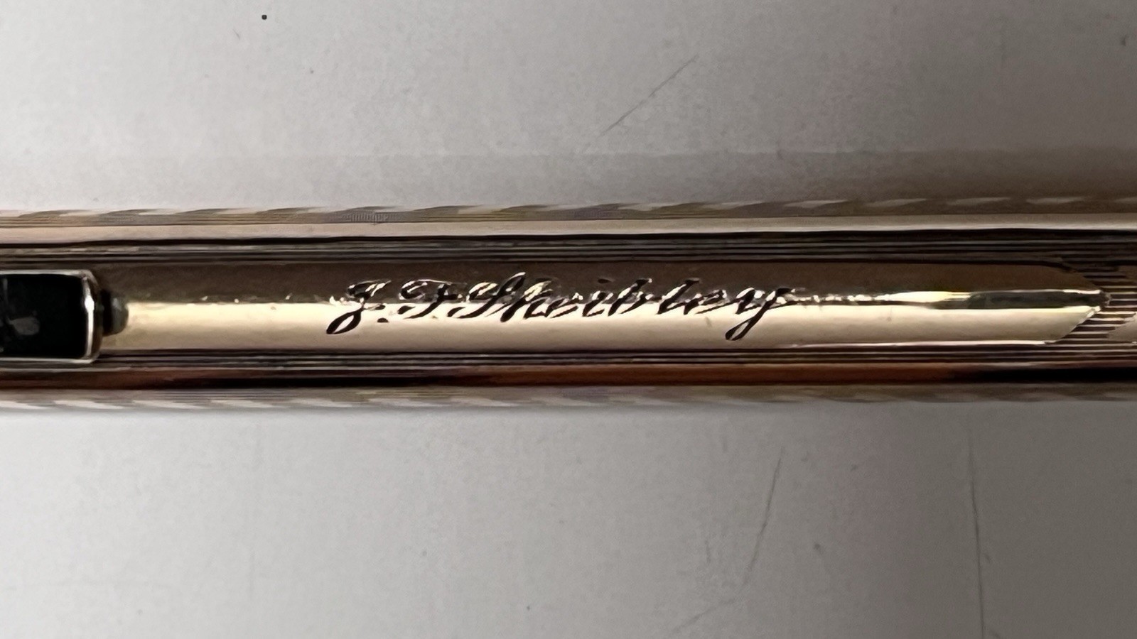 Vintage Wahl Eversharp Sharples Gold Filled Mechanical Pencil Chevron Pattern
