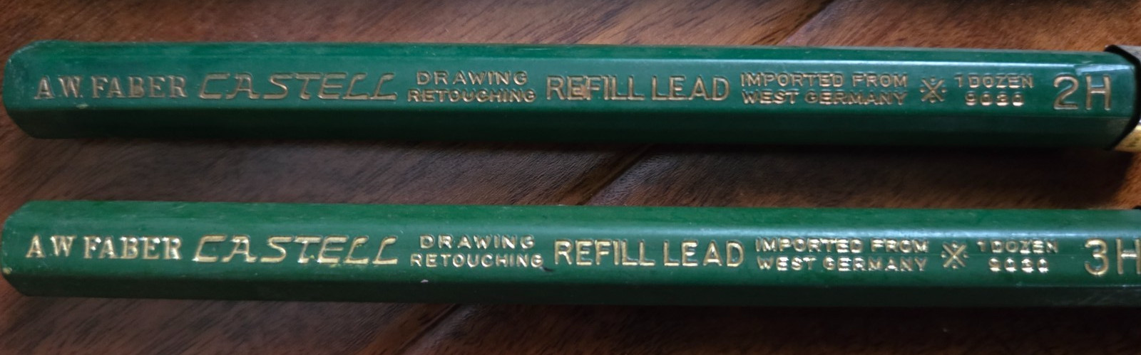 Vtg DJ Fugle Leadlok Blue Mechanical Pencil w/ Extra AW Faber Castell 2H 3H Lead