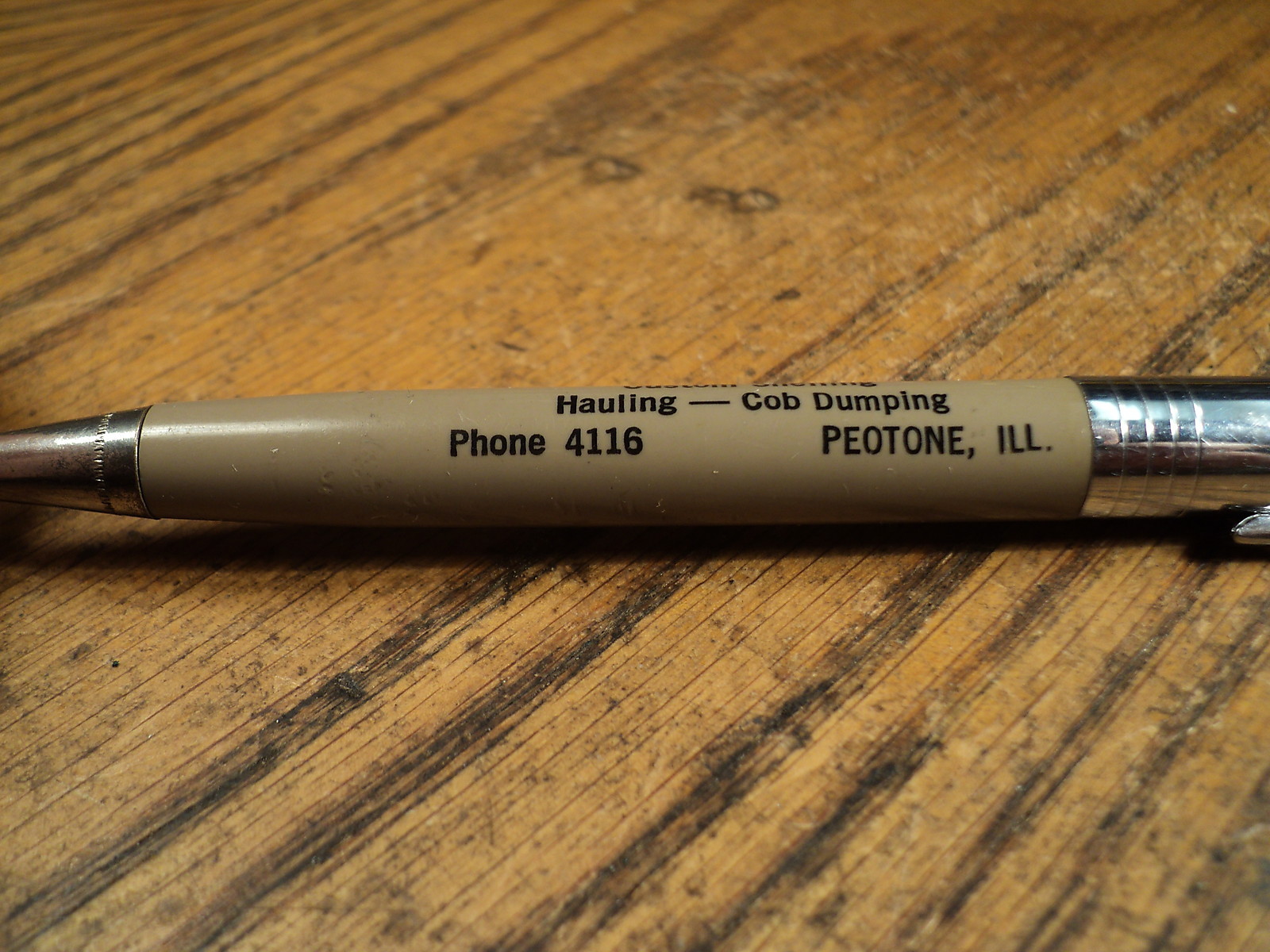 Vintage Wings Mechanical Pencil Custom Shelling – Hauling – Cob Dump Peotone Ill