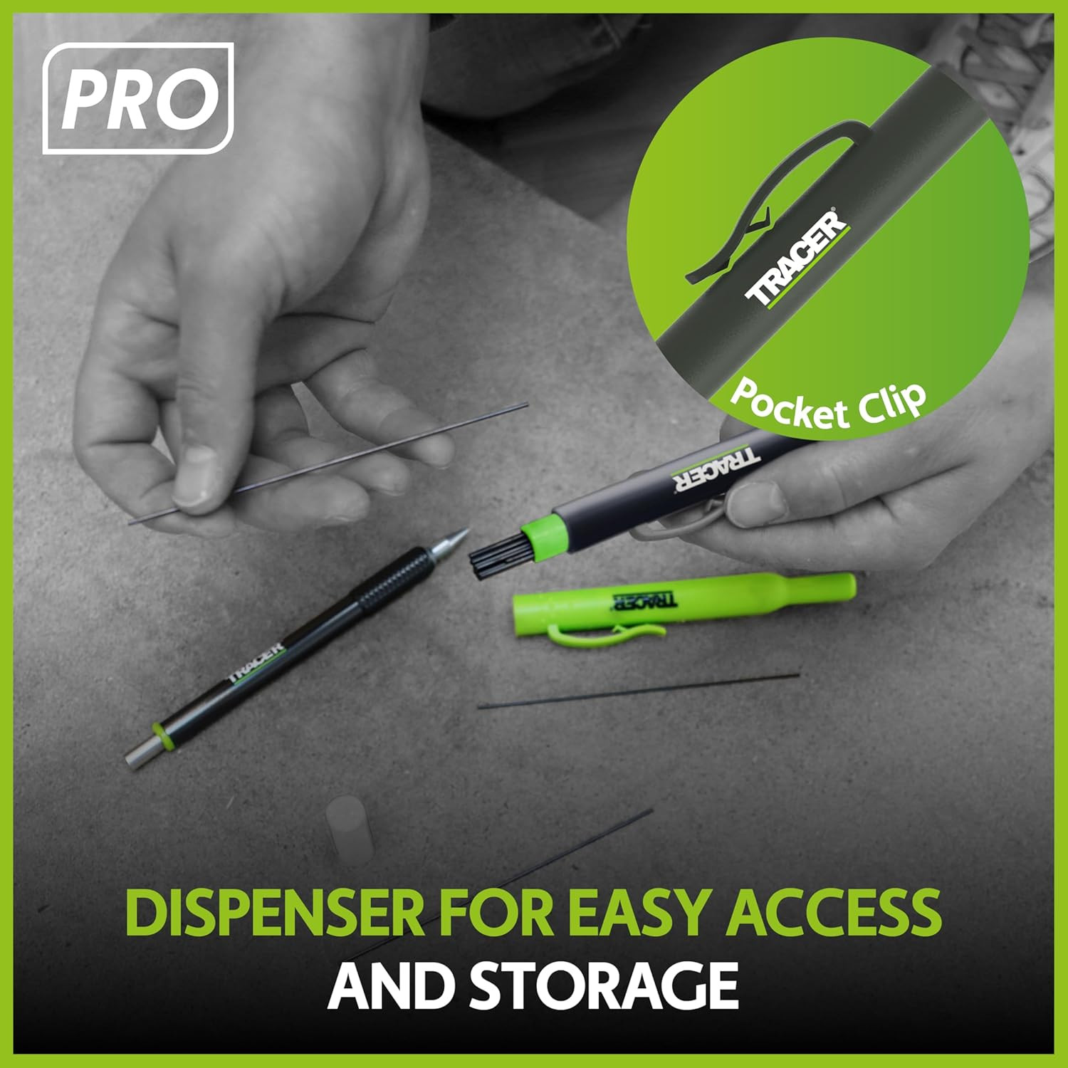Pro Series Precision Pencil Replacement Leads Set – 24 X 1.3Mm Graphite Leads fo