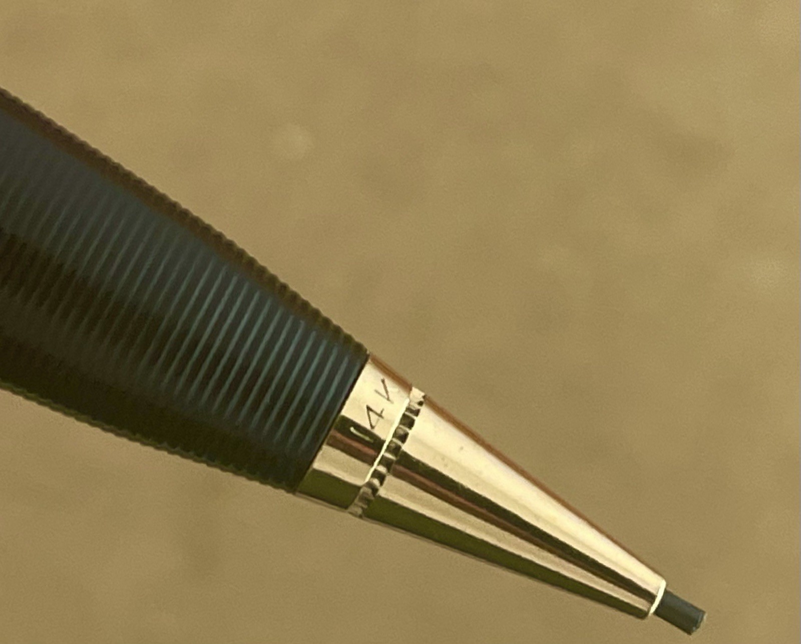 14K Solid Gold Cap Parker 51 Fountain Pen Pencil ~ About $800 Scrap ~ Clean!