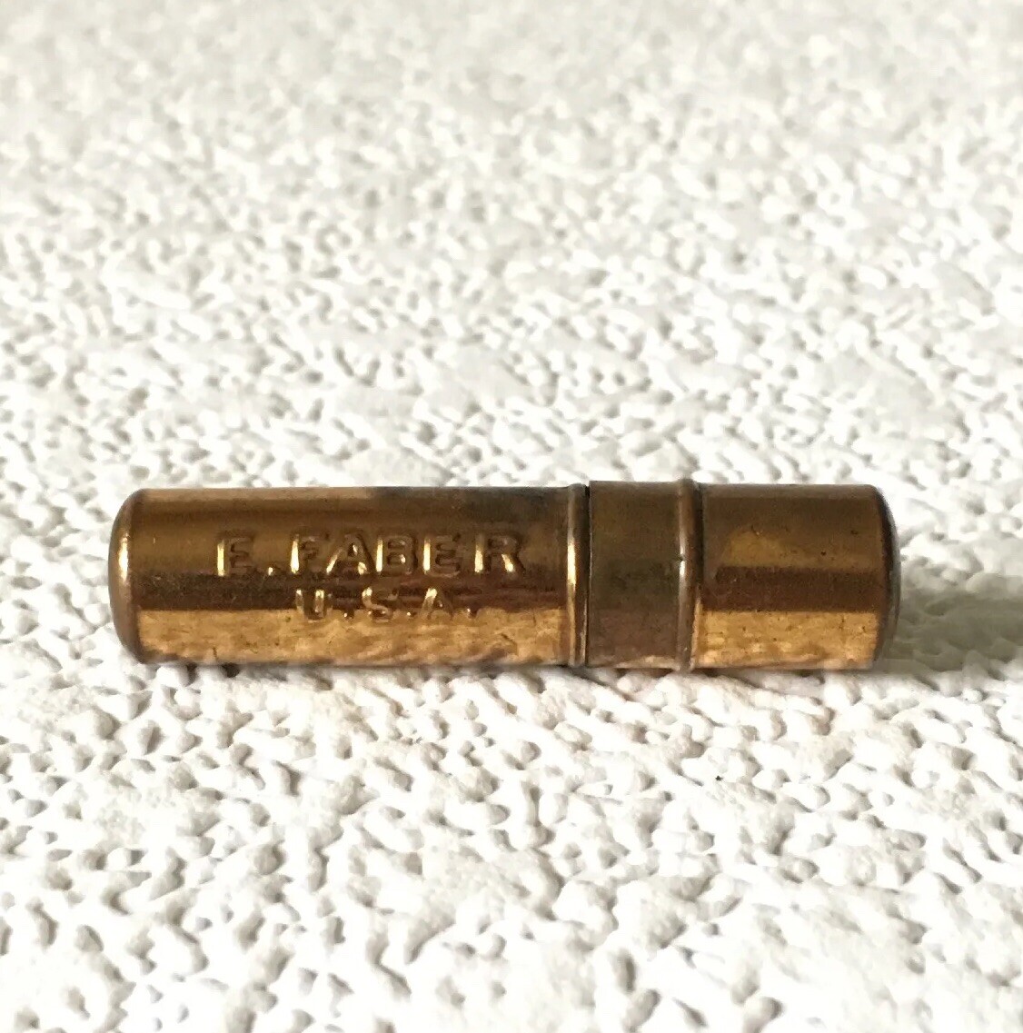 Vintage E. FABER Mechanical Pencil Lead Holder Brass USA Made Rare Capsule Only!
