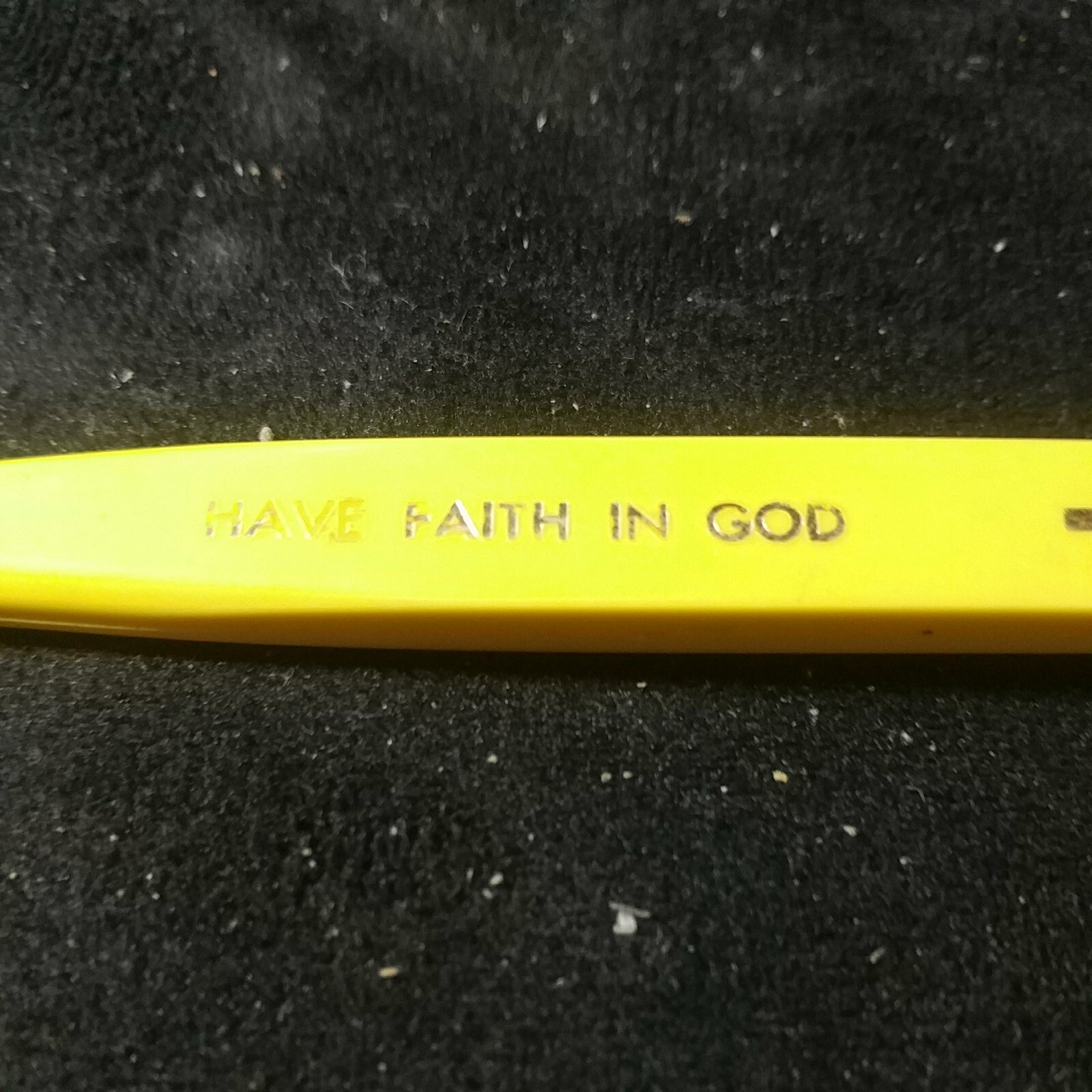 Vintage Slencil Flat Mechanical Pencil-HAVE FAITH IN GOD with cross