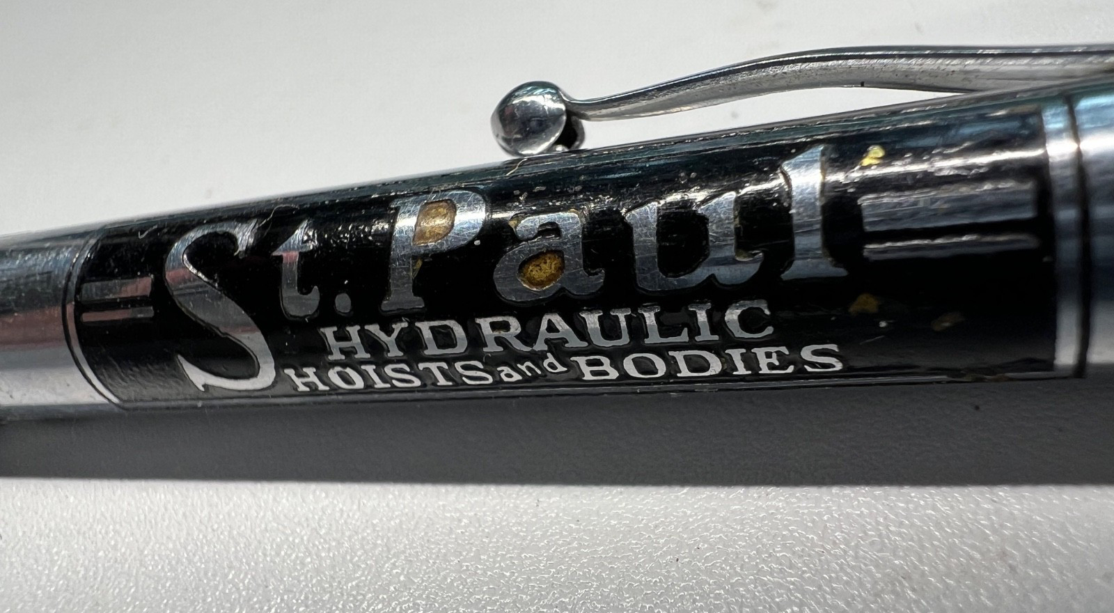 Rare! St. Paul Hydraulic Hoists & Bodies Mechanical Pencil and Lighter Combo