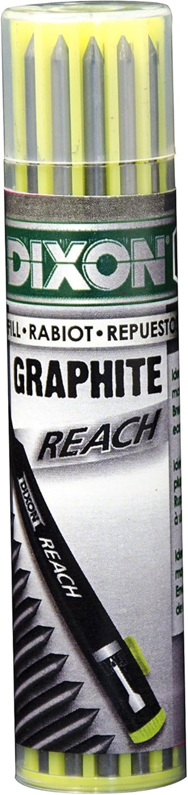 Industrial REACH- Deep Hole Mechanical Pencil with Lead Refills Included, Yellow