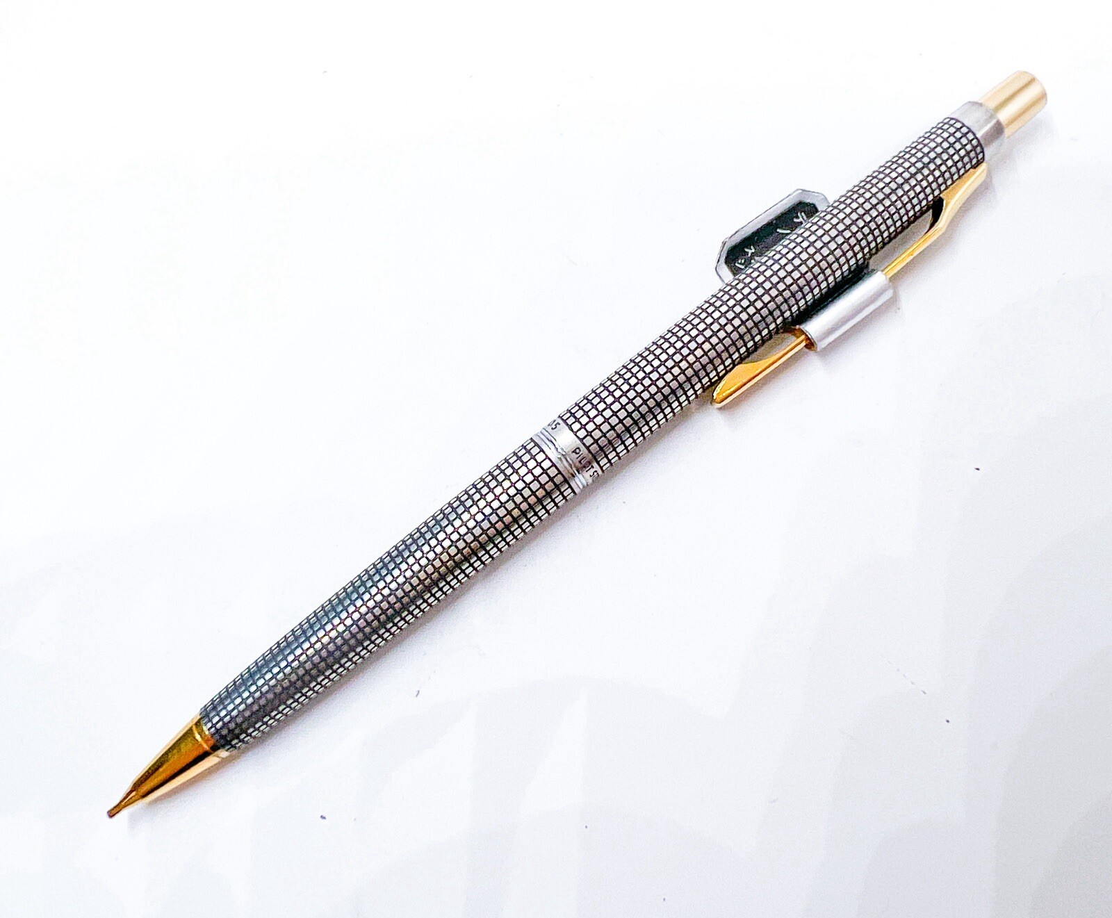 NOS Pilot Custom Gold Trim Ver. sterling silver 925 Mechanical Pencil 0.5mm