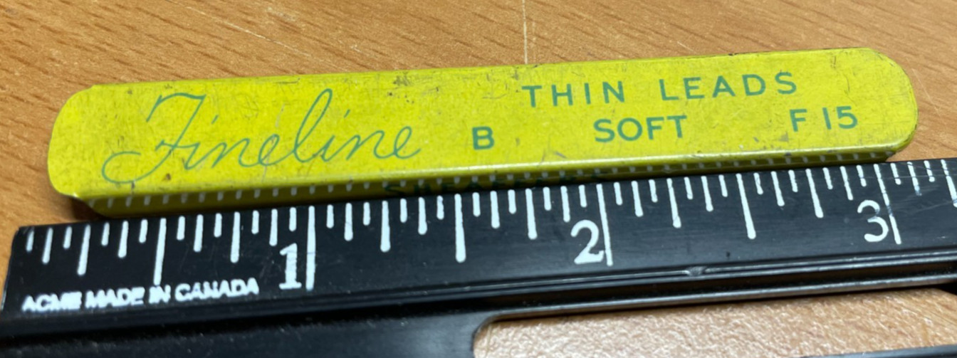 Vintage Sheaffer’s Fineline Thin & Thick Leads Pencil Lead Tin | Box Only
