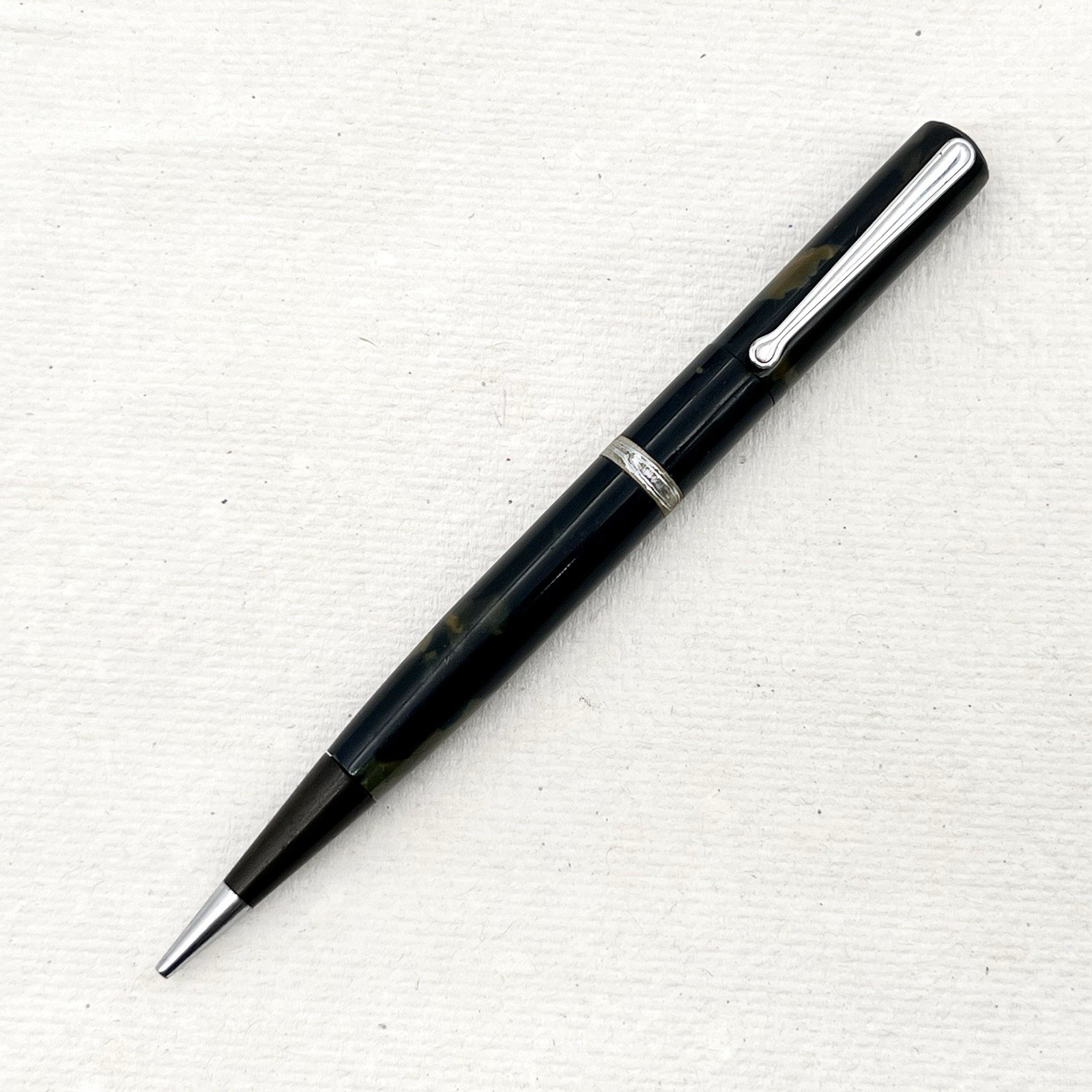 Waterman Blue Marble Celluloid Mechanical Pencil 5″ 1.1mm – Works