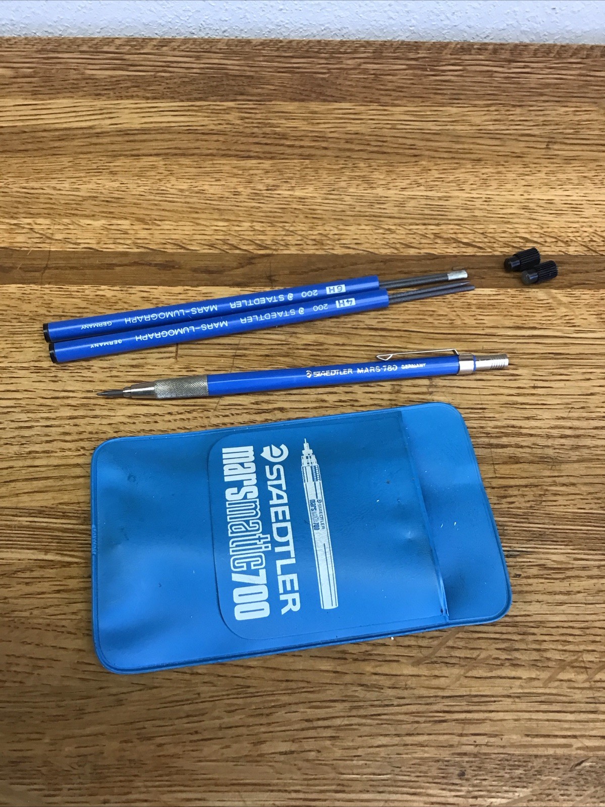Vintage Staedtler Mars Pocket Protector & Mechanical Pencial 780 Germany