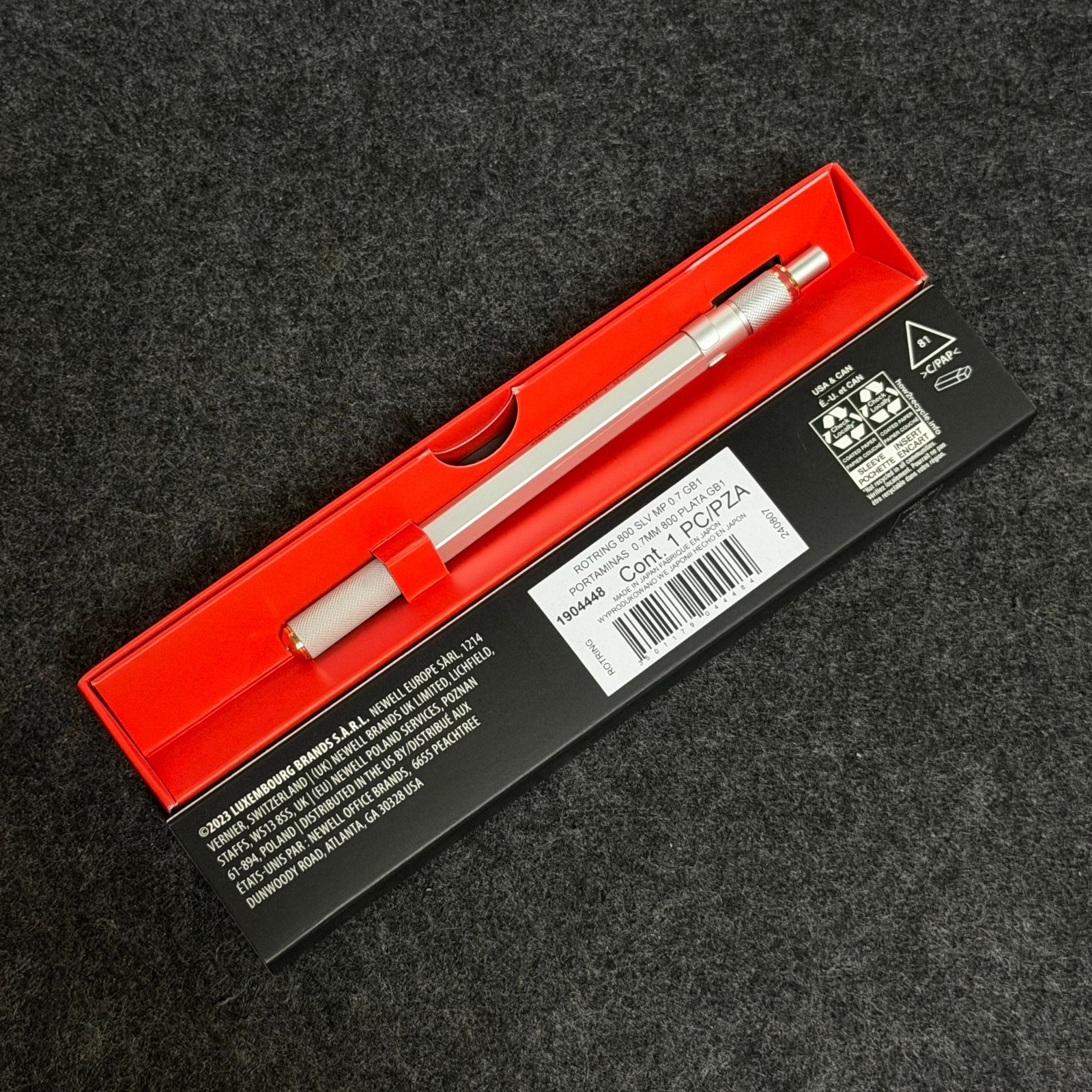 rOtring 800 Silver 0.7mm Drafting Mechanical Pencil NIB MPN 1904448