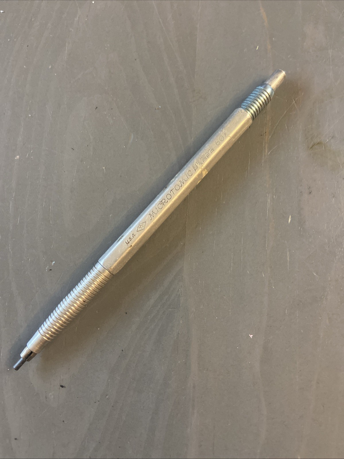 Vintage Eberhard Faber Microtomic 607 Mechanical Pencil Metal USA