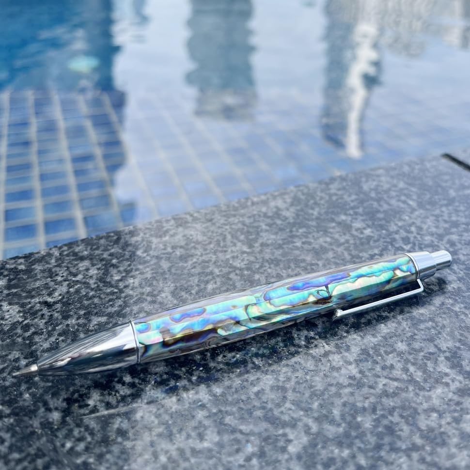 Abalone Shell Mechanical Pencil 0.7mm, Luxury Metal Pencil for Drawing and Sk…