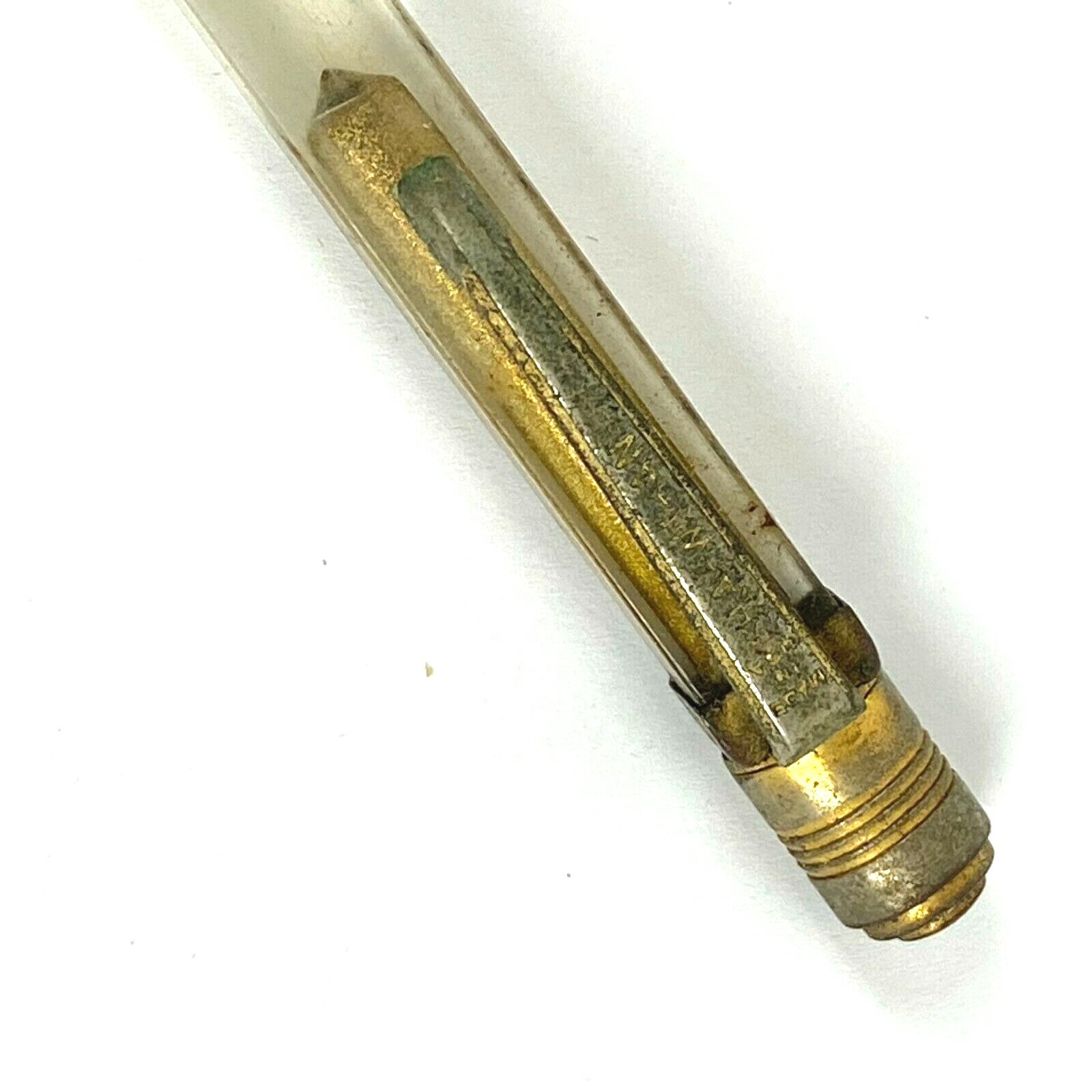 Jaffee Cotton Lucite Mechanical Pencil HA-WI-AN Square Advertising 1949 Vintage