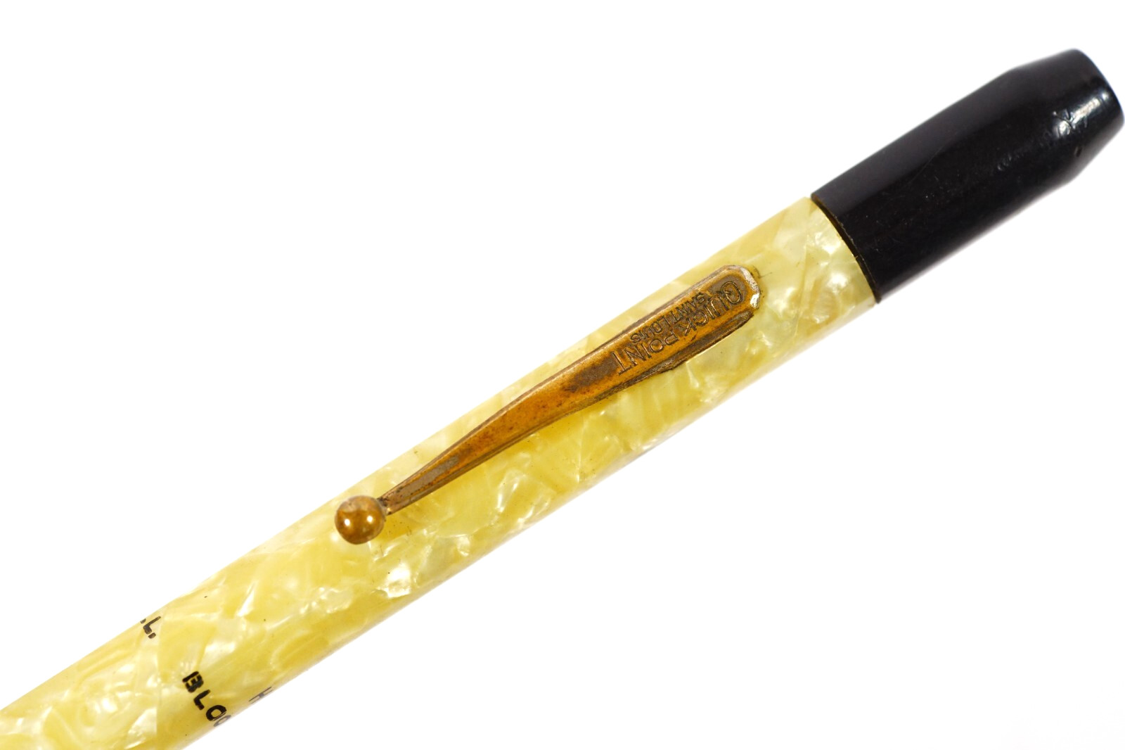 1930s State Farm Insurance Quick Point Marbled Celluloid Mechanical Pencil