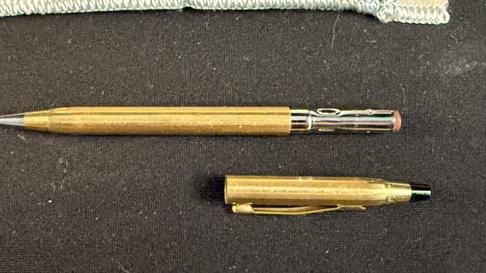 Vintage Cross 14k Gold Filled Ladies Mechanical Pencil with Box Pouch & Papers