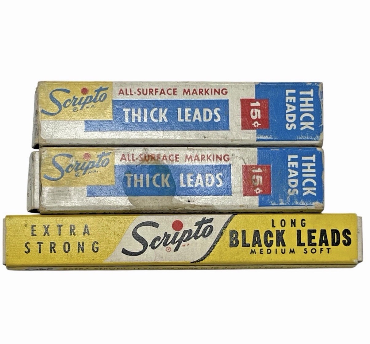 Scripto E 430 Long Leads, G920 Thick Leads, Mechanical Pencils Vintage Lot