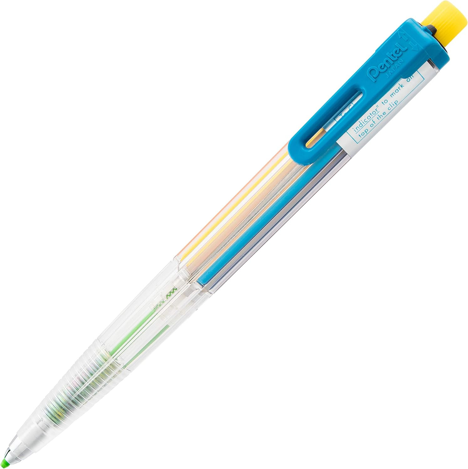 Arts 8 Colour Automatic Pencil, Assorted Accent Clip Colors, 1 Pack (PH158BP)