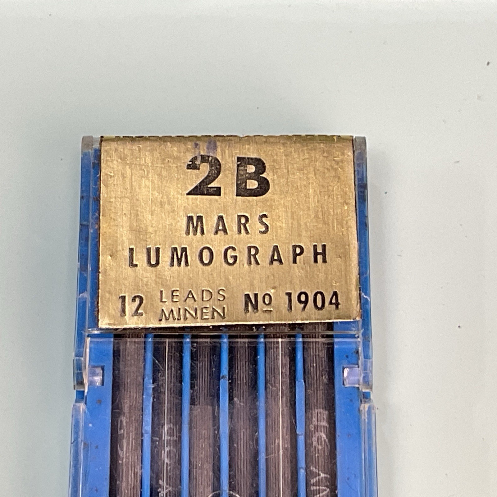 Staedtler Mars Lumograph No 1904 Mechanical Pencil Lead New & Used Lot HB 2H 4B