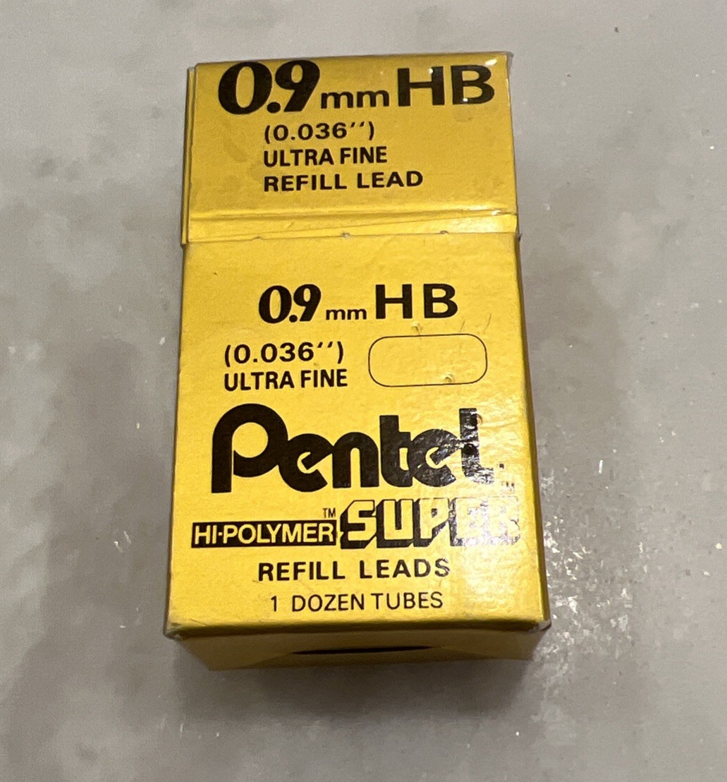 Durable 0.9mm Super Hi-Polymer Lead 90-99% Full – Break-Resistant & Ready to Use