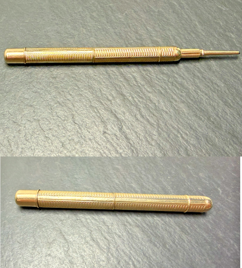 ANTIQUE GOLD FILLED TELESCOPING MECHANIC PENCIL N997