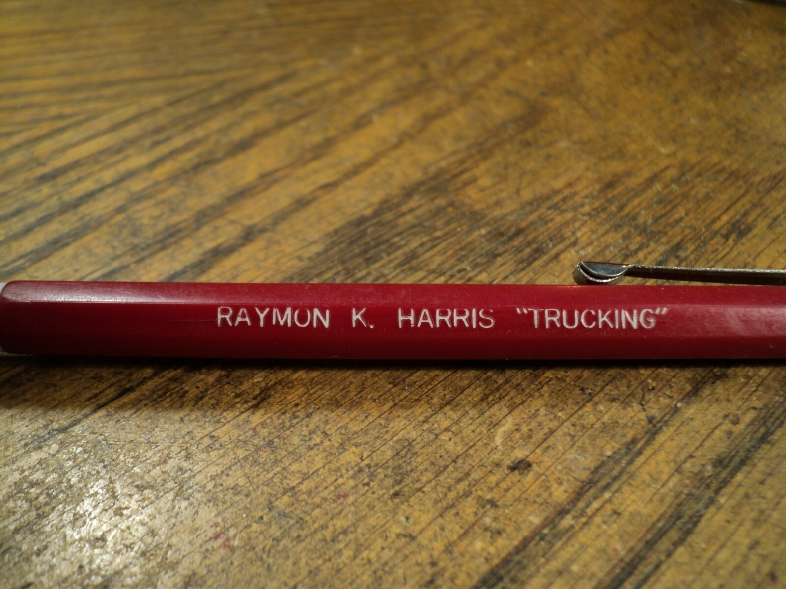 Vintage Durolite Mechanical Pencil Advertising Raymon K Harris Trucking