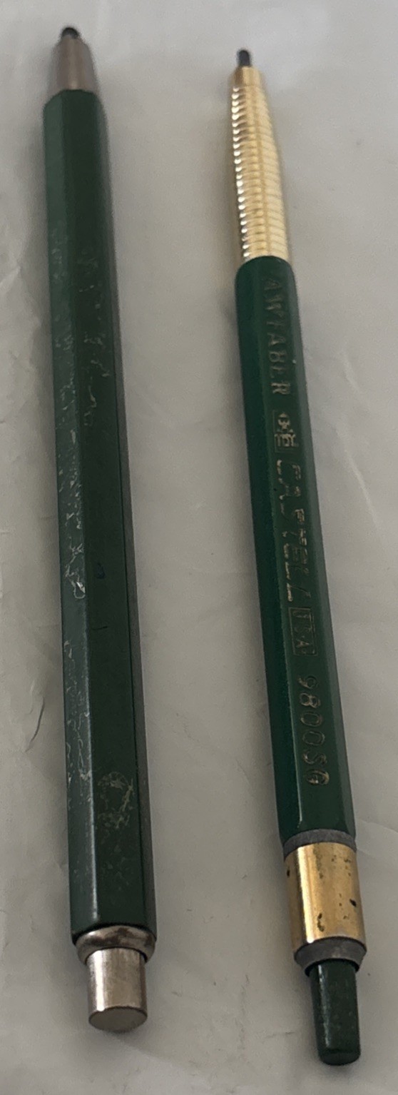 VTG A W FABER CASTELL LOCKTITE 9800SG USA & 9400 Germany – Drafting Pencils