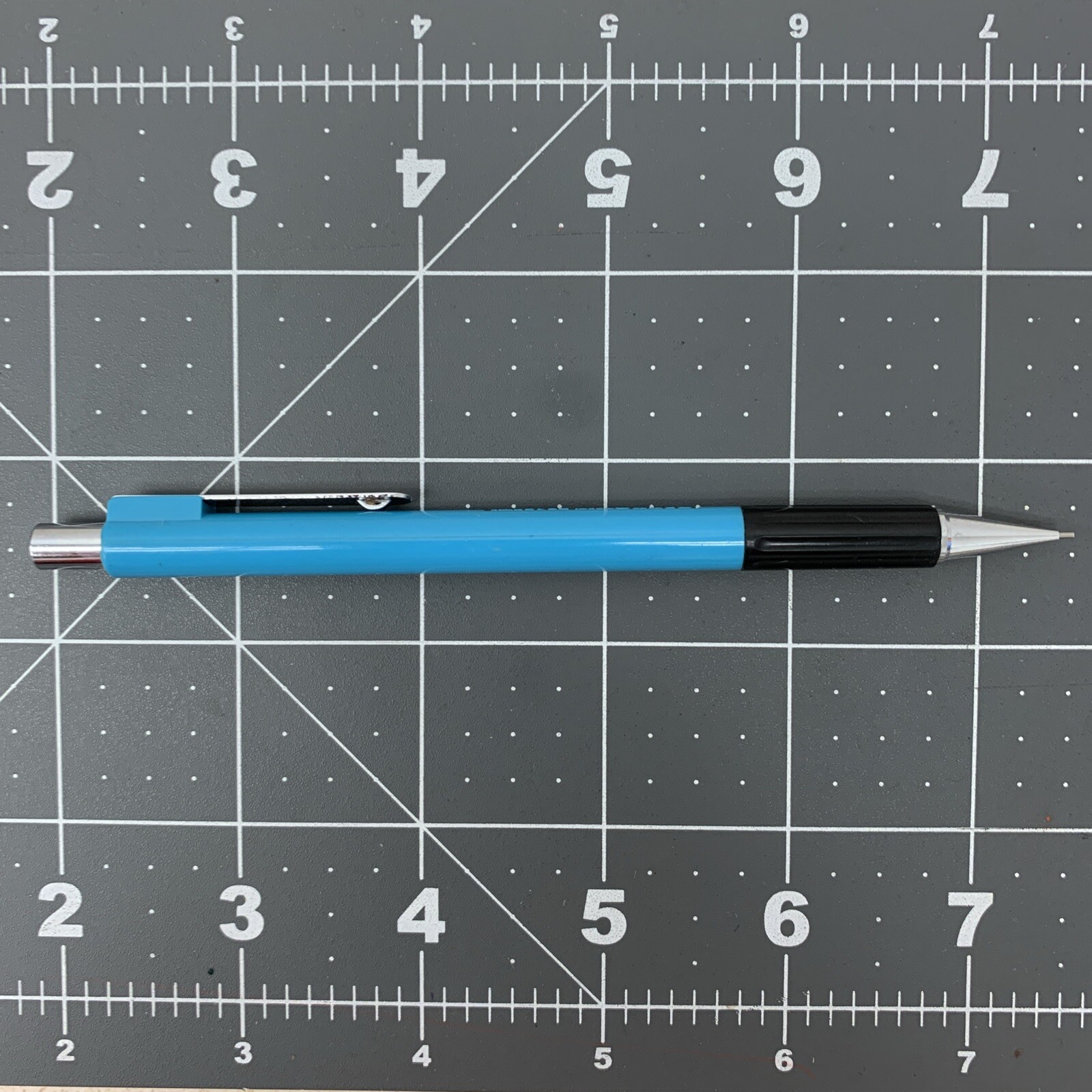 Vintage Pentel P245 Mechanical Pencil 0.5mm Light Blue Barrel RARE