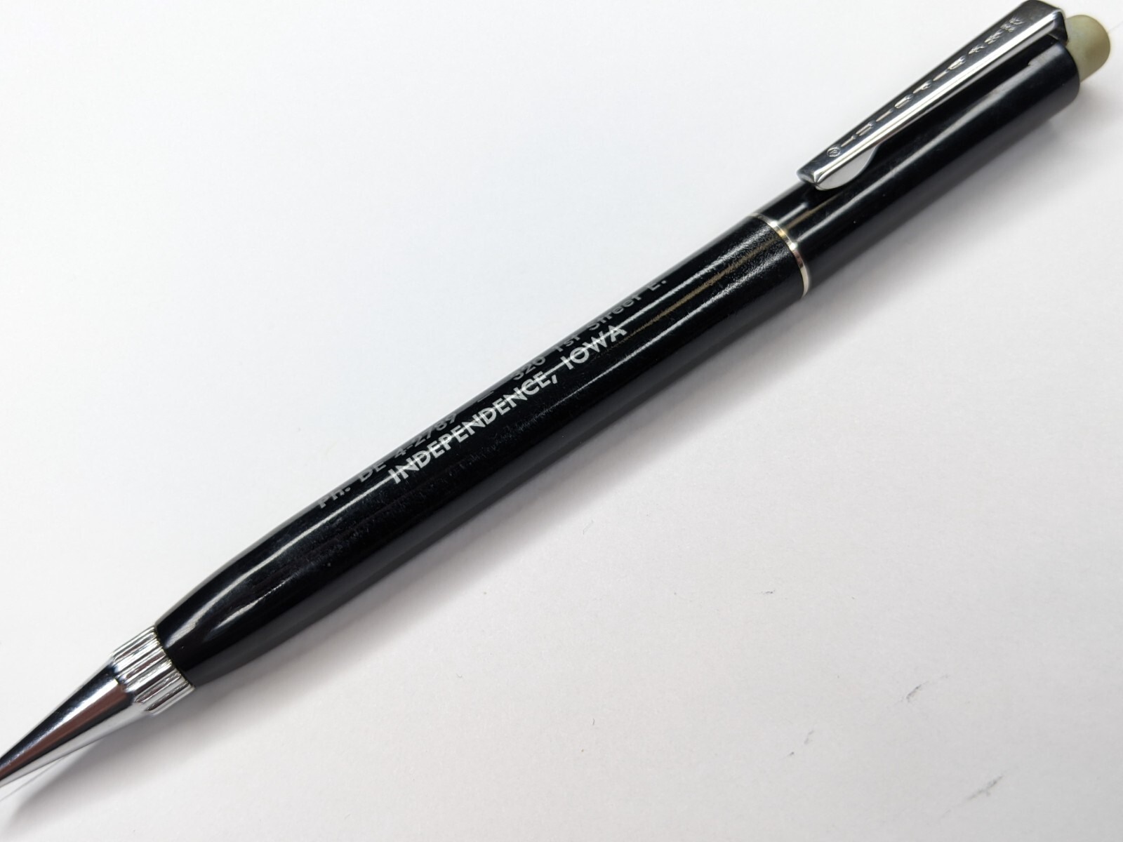 c1950s Independence, IA Mace Feed Store Redipoint Mechanical Pencil 1st St G41