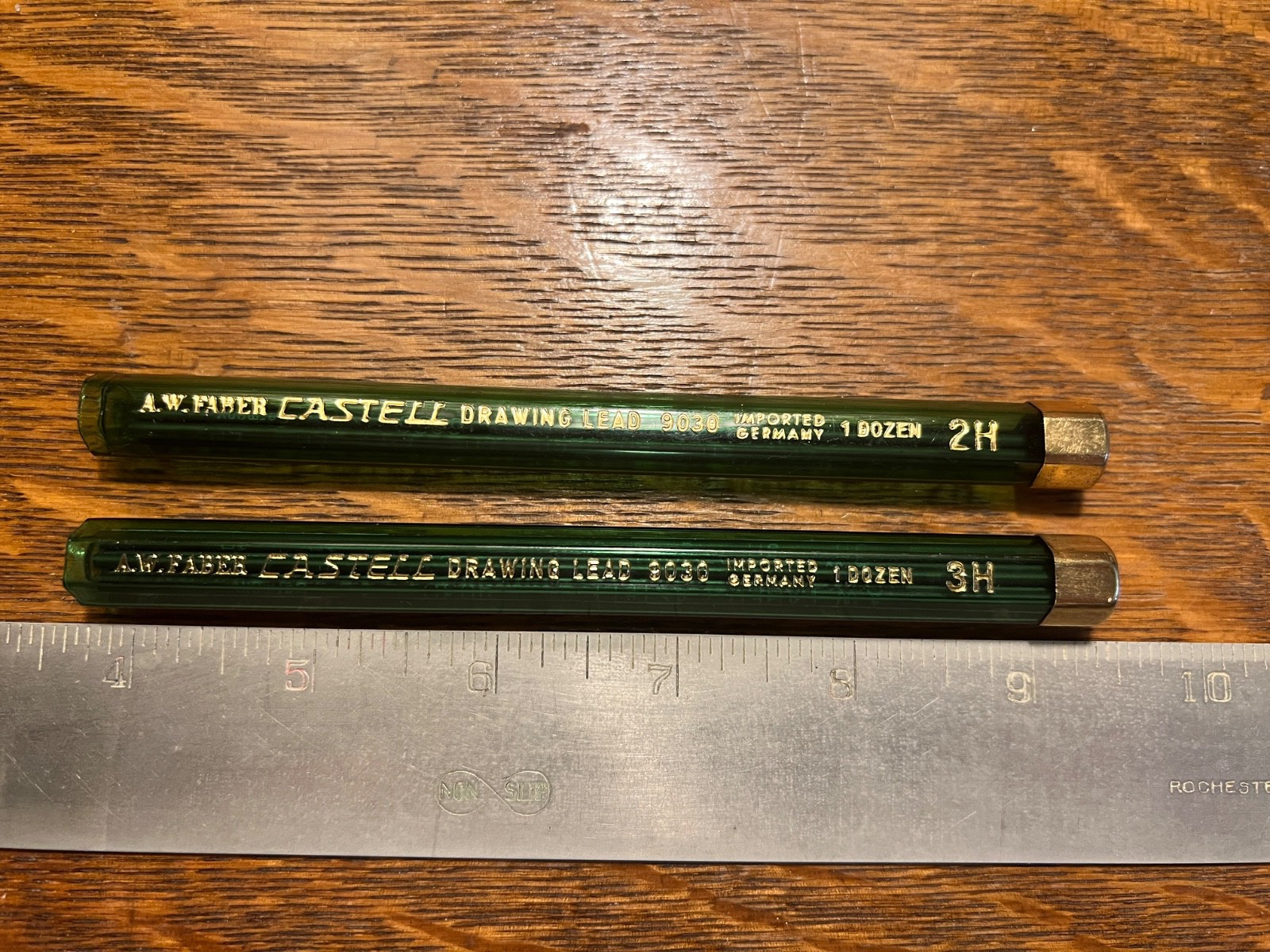 14 LEADS -Faber Castell 9030 Drawing Leads 2-2H AND 12-P2453H GERMANY